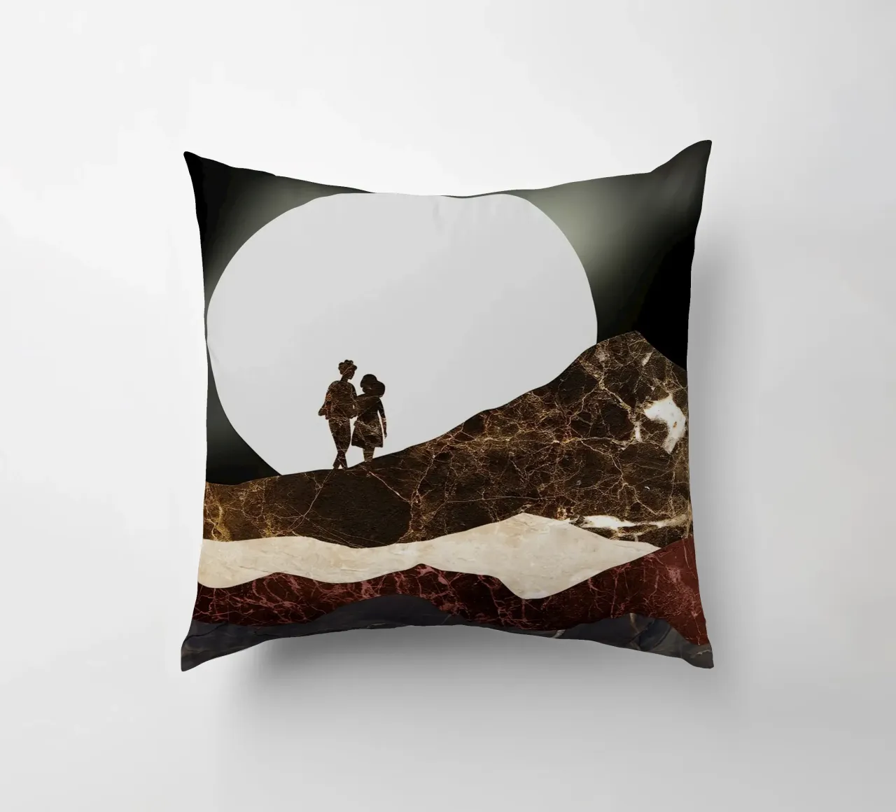abstract surrealist landscape cuscino da vintageshop
