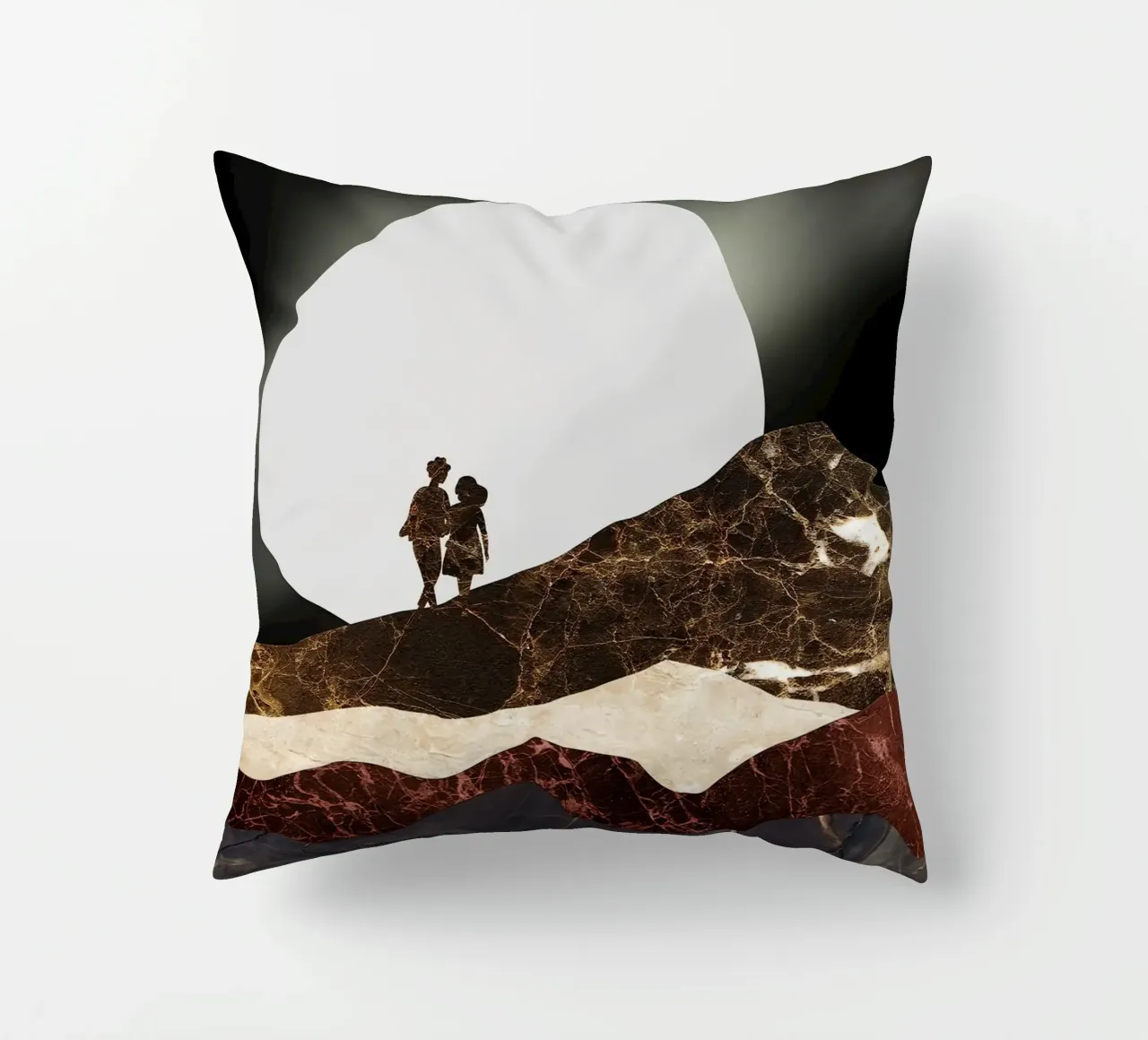 abstract surrealist landscape cuscino da vintageshop