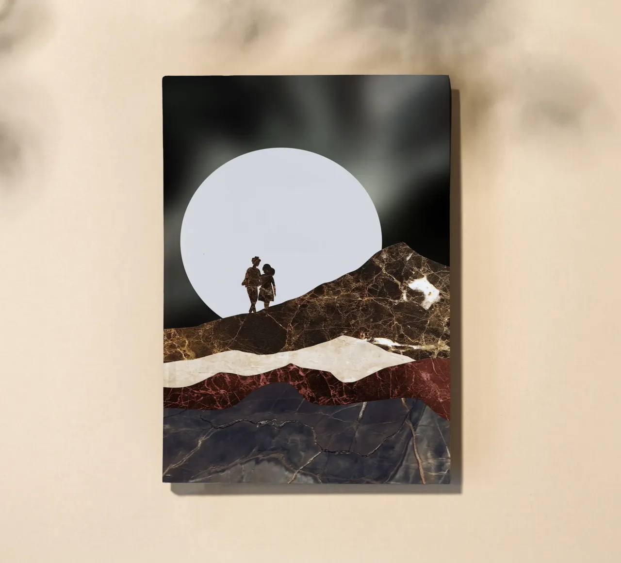 abstract surrealist landscape notebook by vintageshop