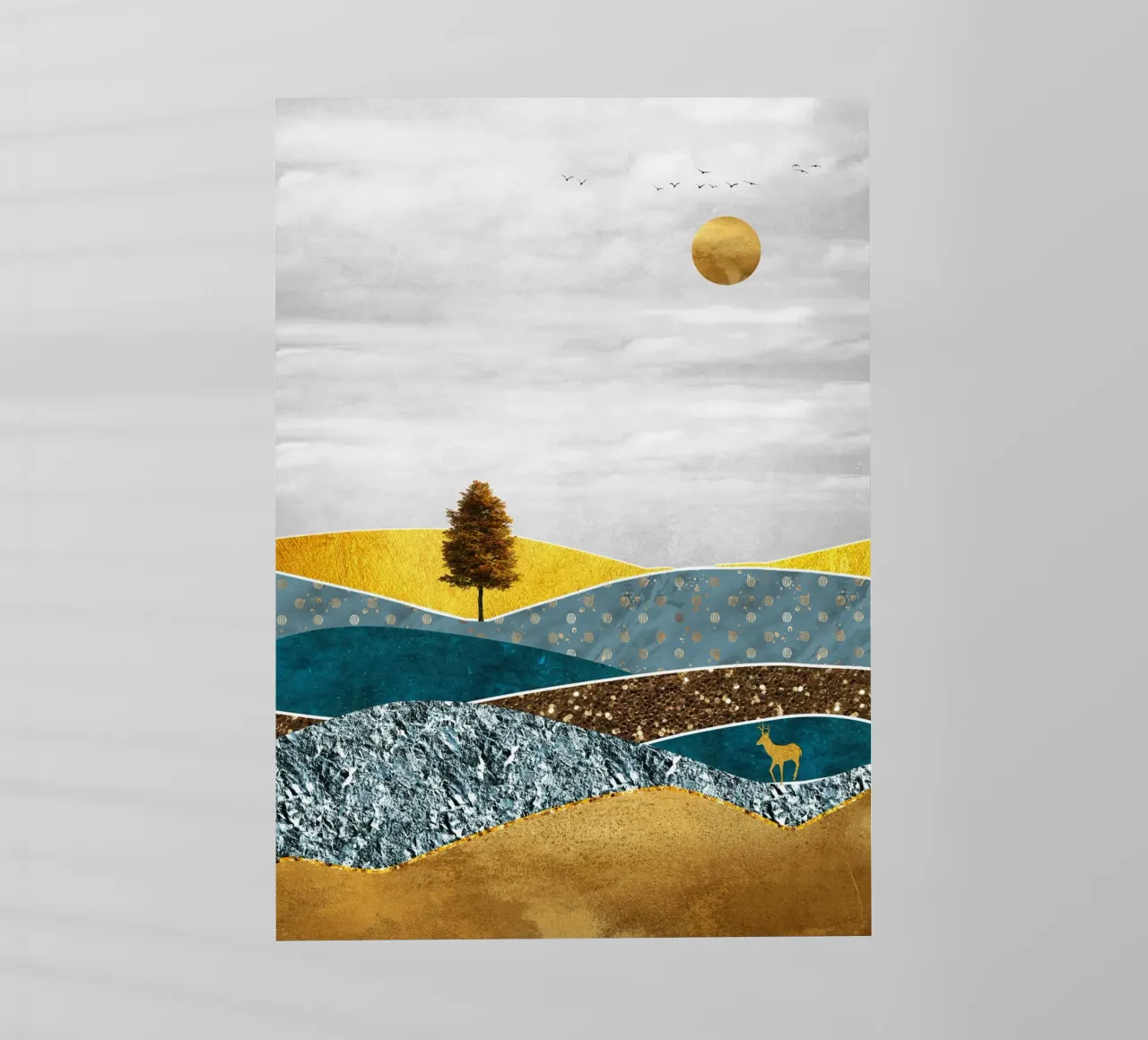 abstract surrealist landscape tree pellicola backlit da vintageshop