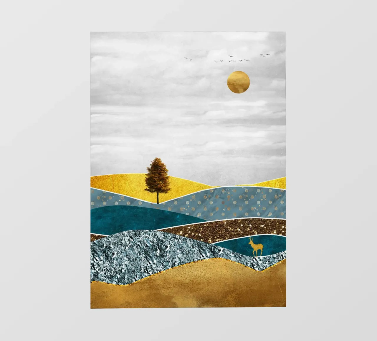 abstract surrealist landscape tree pellicola backlit da vintageshop