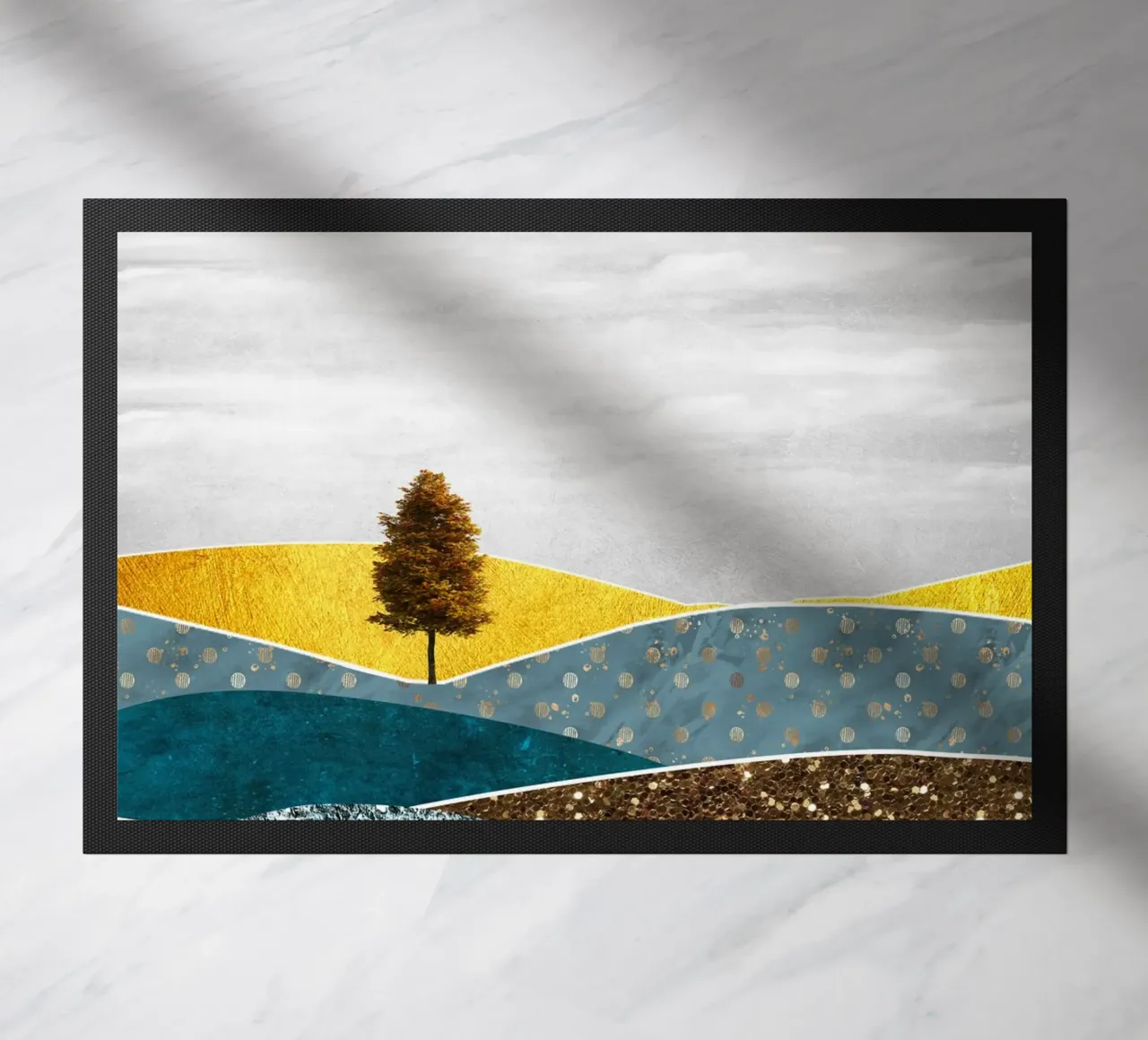 abstract surrealist landscape tree zerbino da vintageshop