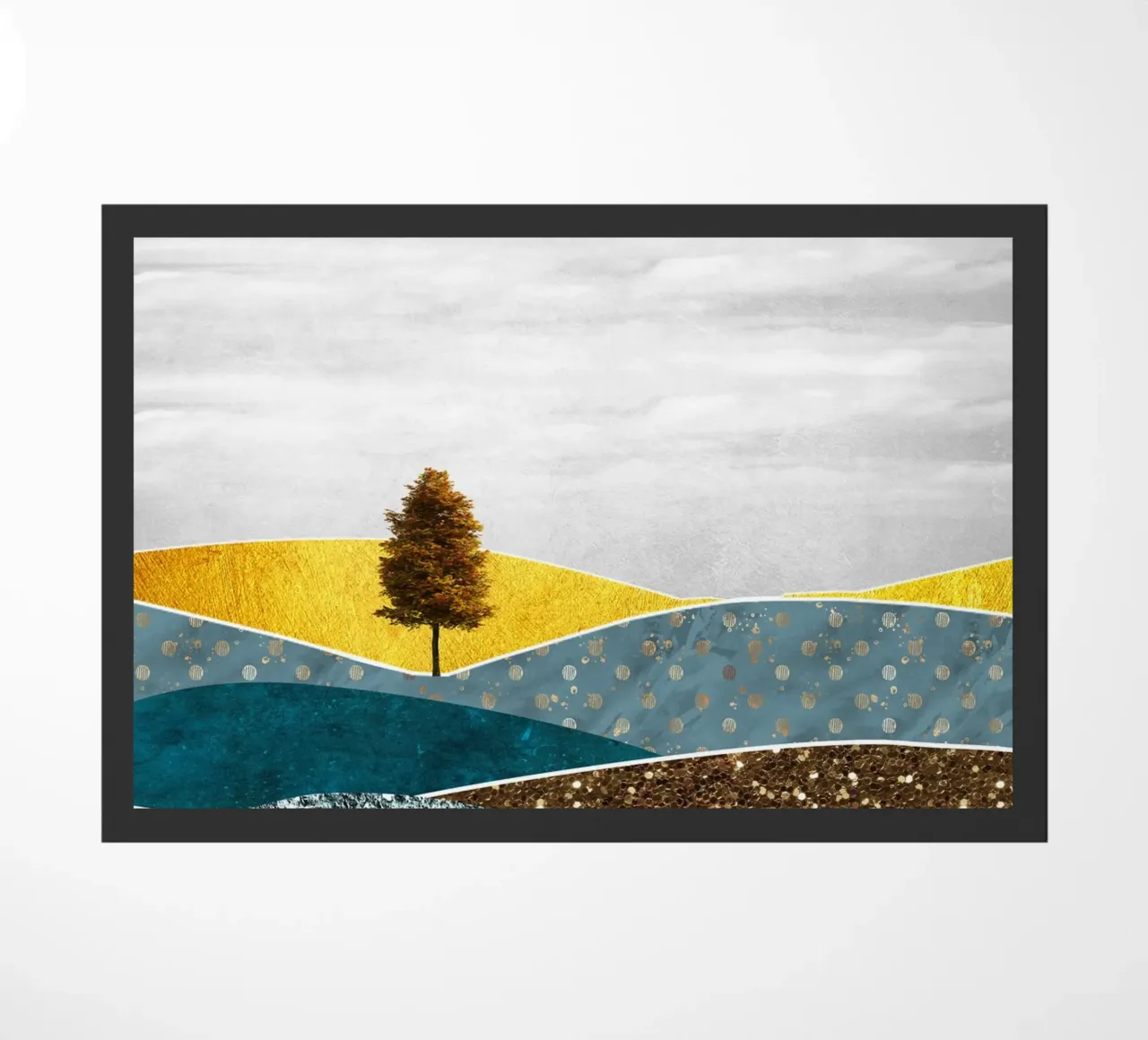 abstract surrealist landscape tree zerbino da vintageshop