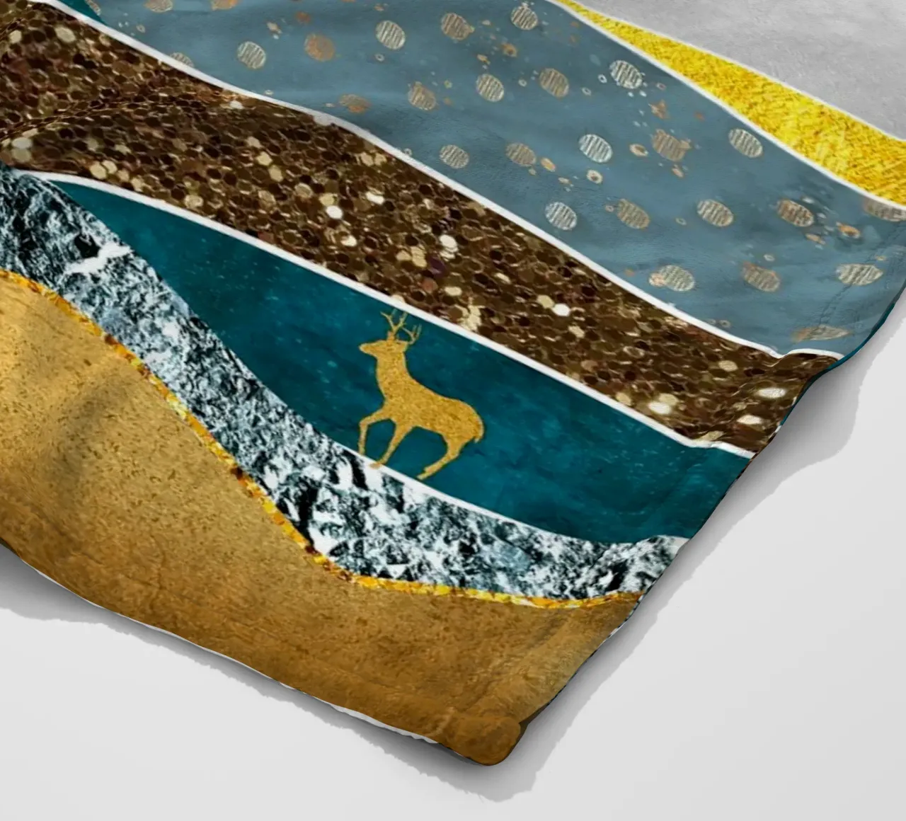 abstract surrealist landscape tree coperta in pile da vintageshop