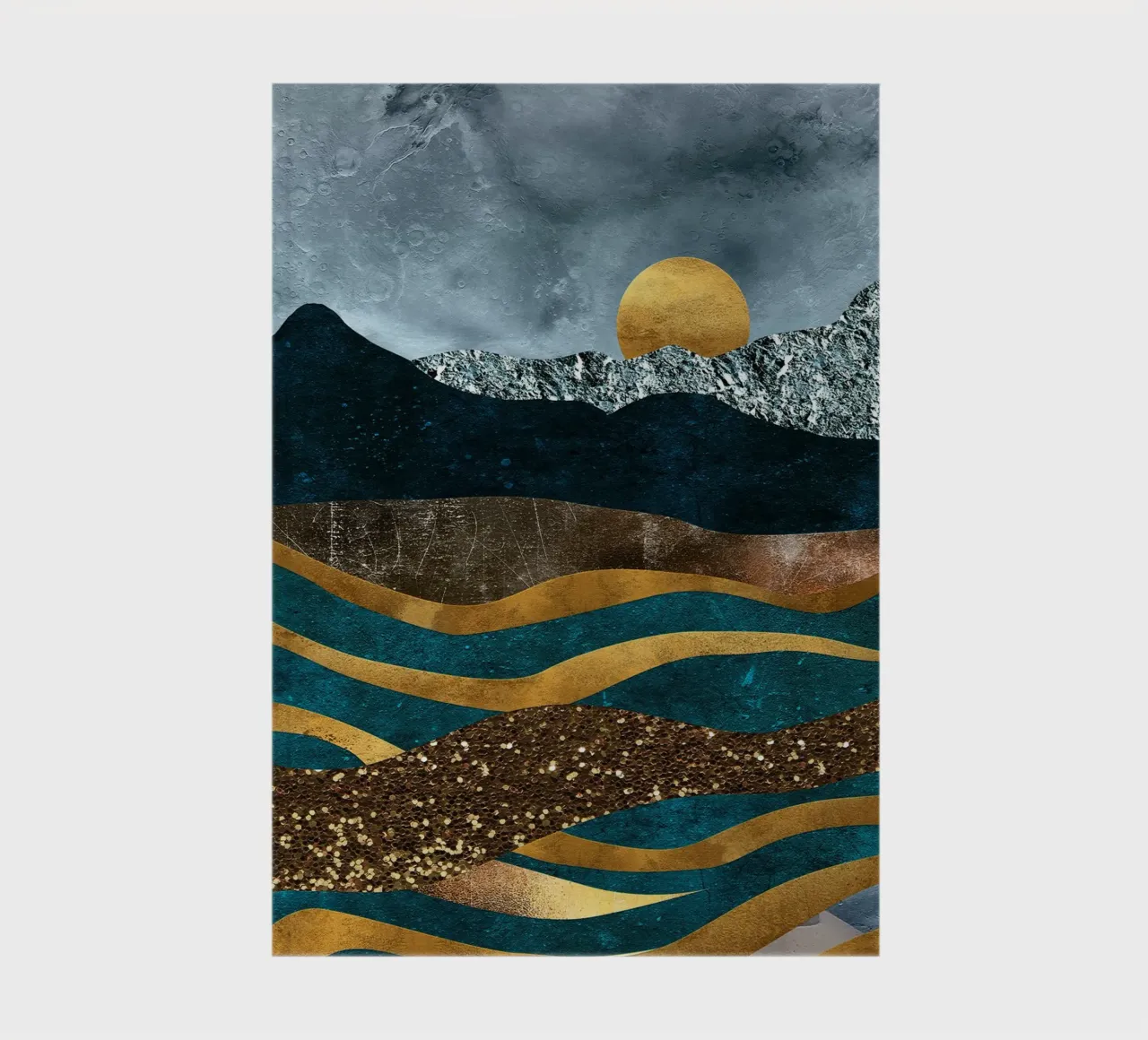 abstract surrealist landscape notebook by vintageshop
