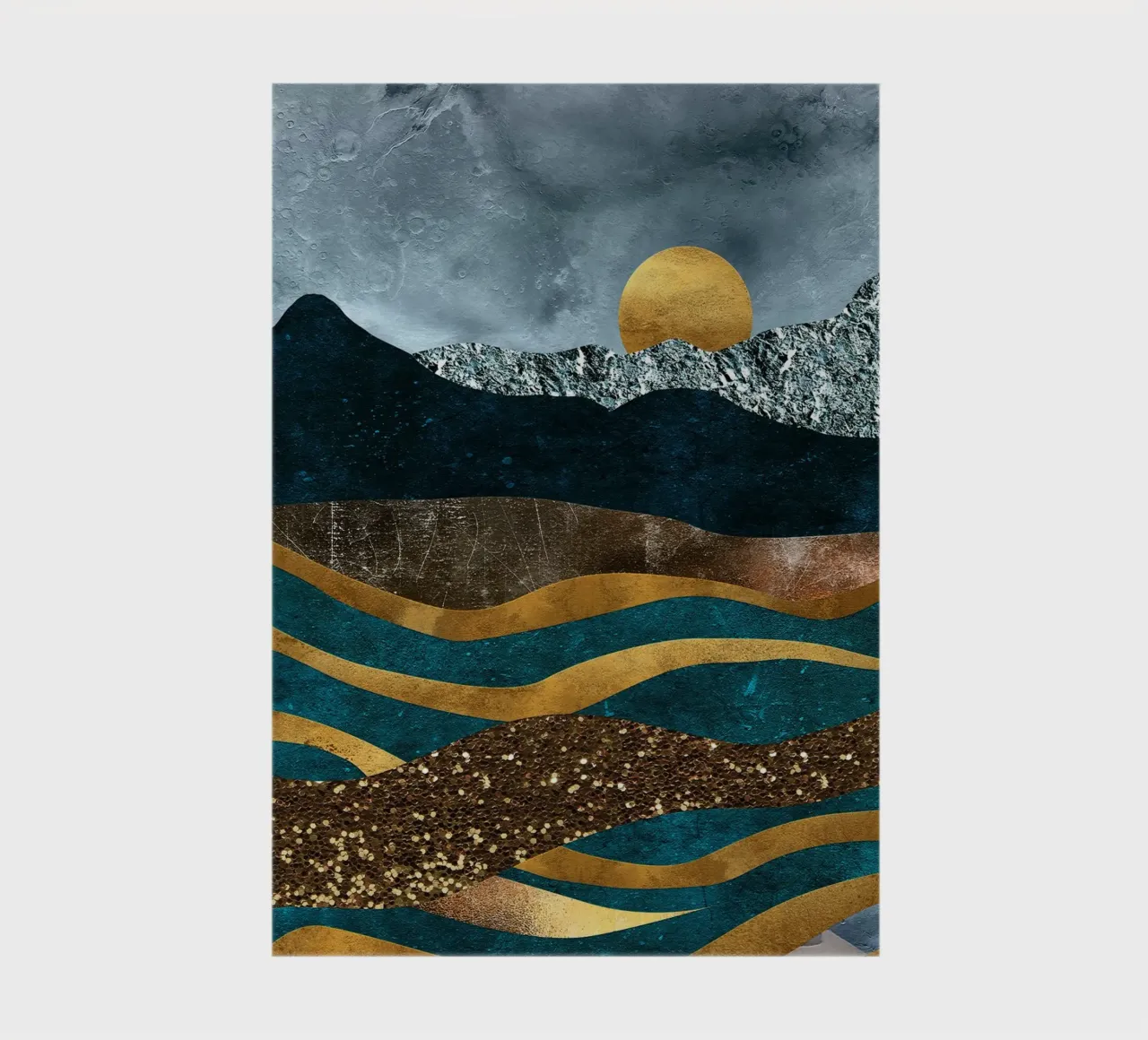 abstract surrealist landscape notebook by vintageshop