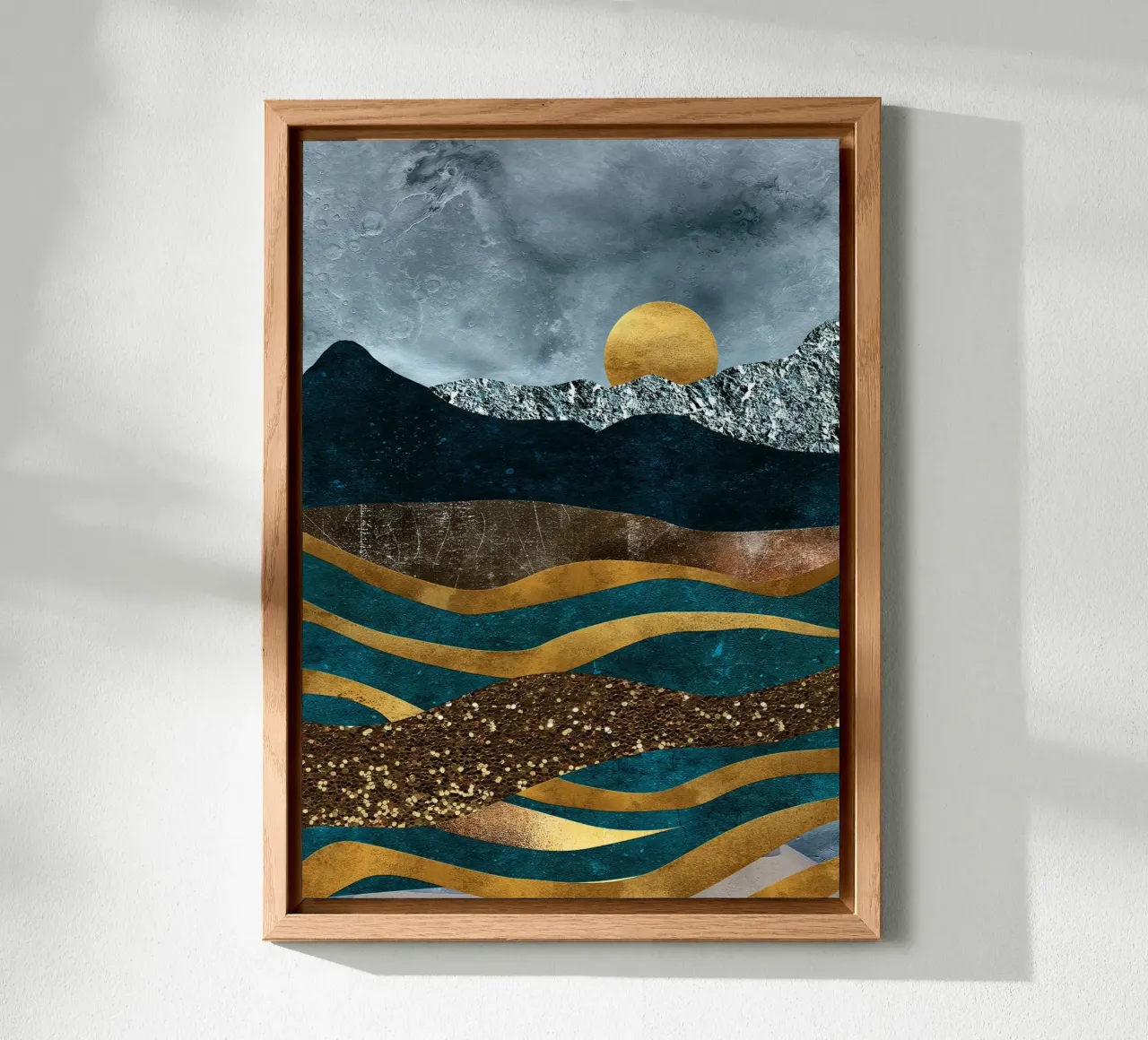 abstract surrealist landscape alluminio dibond da vintageshop