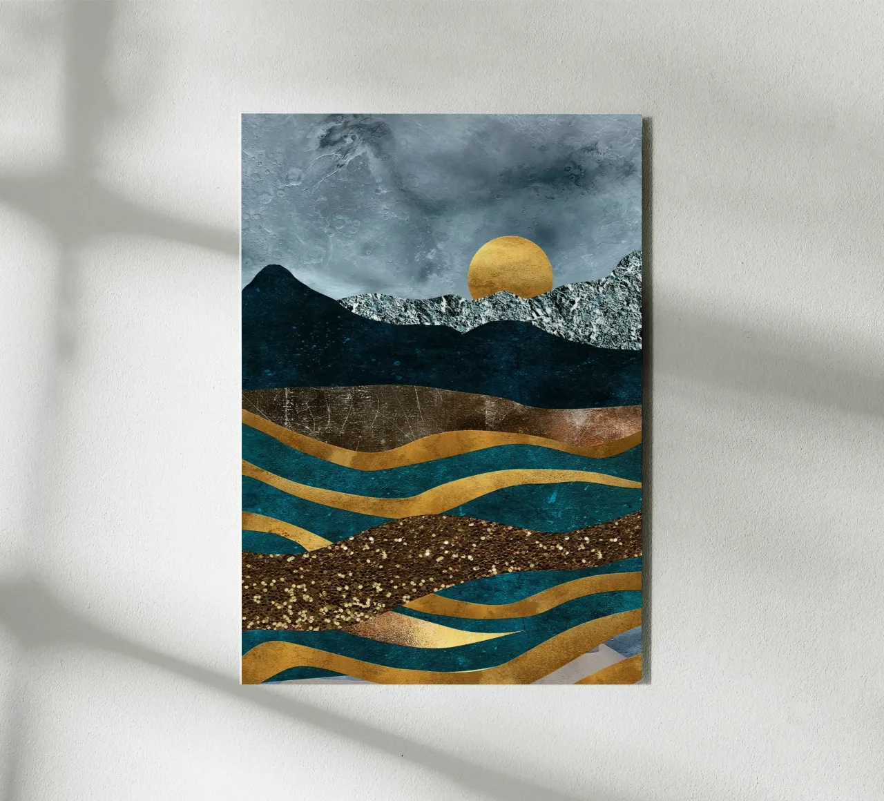 abstract surrealist landscape alluminio dibond da vintageshop