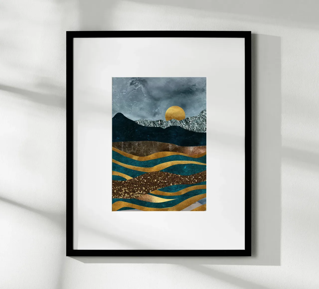 abstract surrealist landscape carta hahnemühle da vintageshop