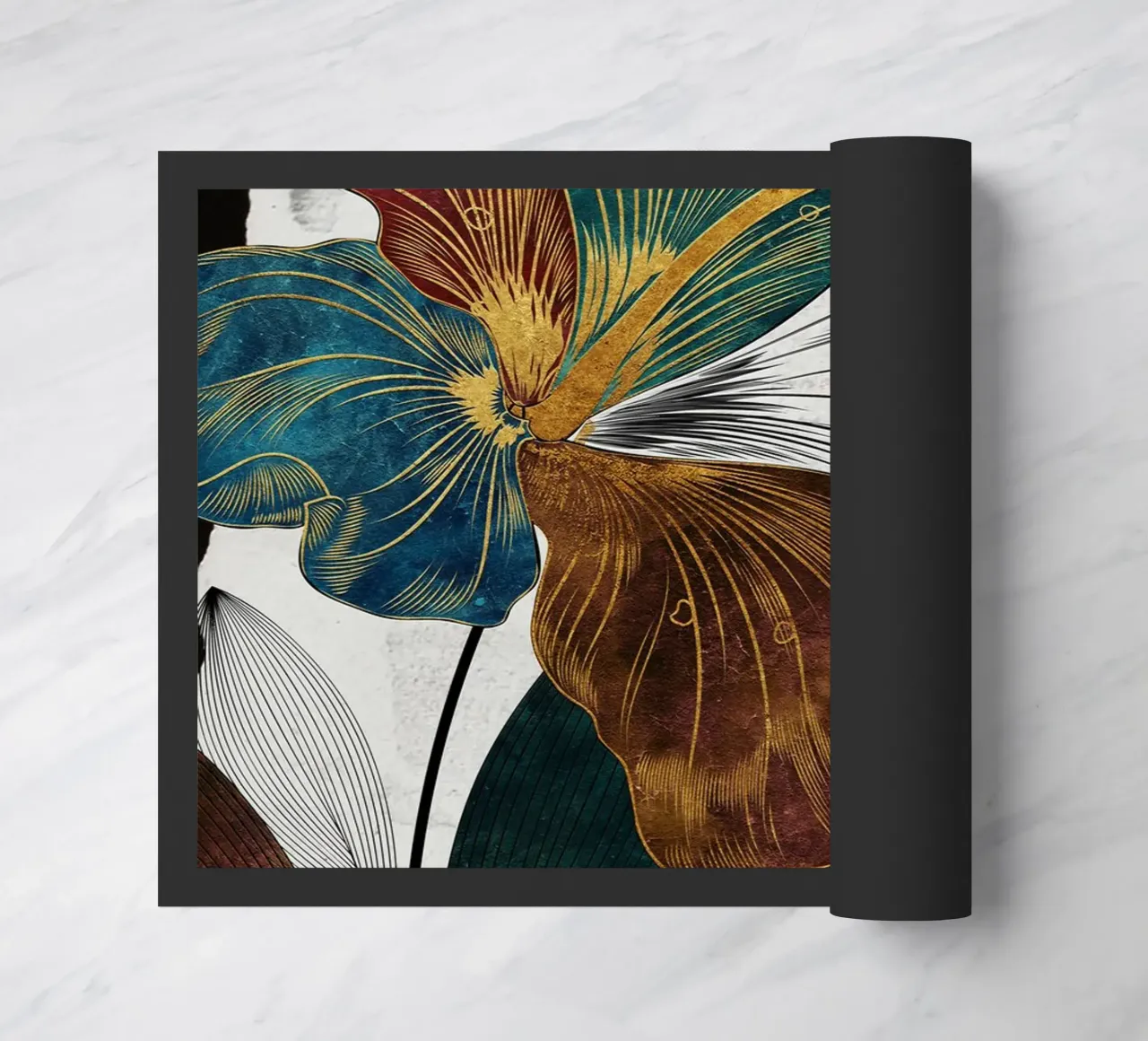 abstract surrealist flower zerbino da vintageshop