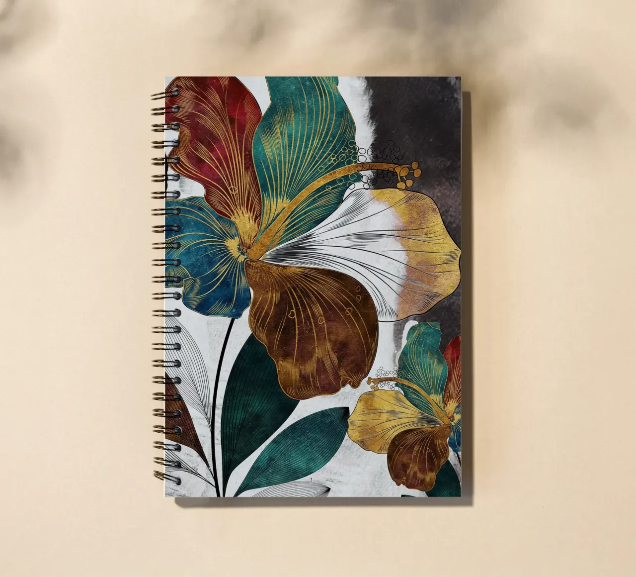 abstract surrealist flower Ringbuch von vintageshop