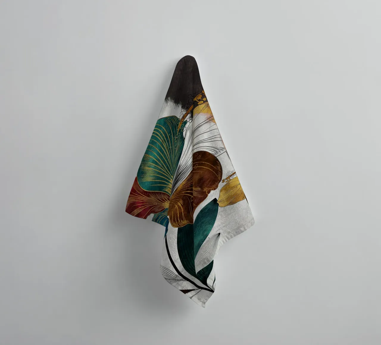 abstract surrealist flower asciugamano da bagno da vintageshop