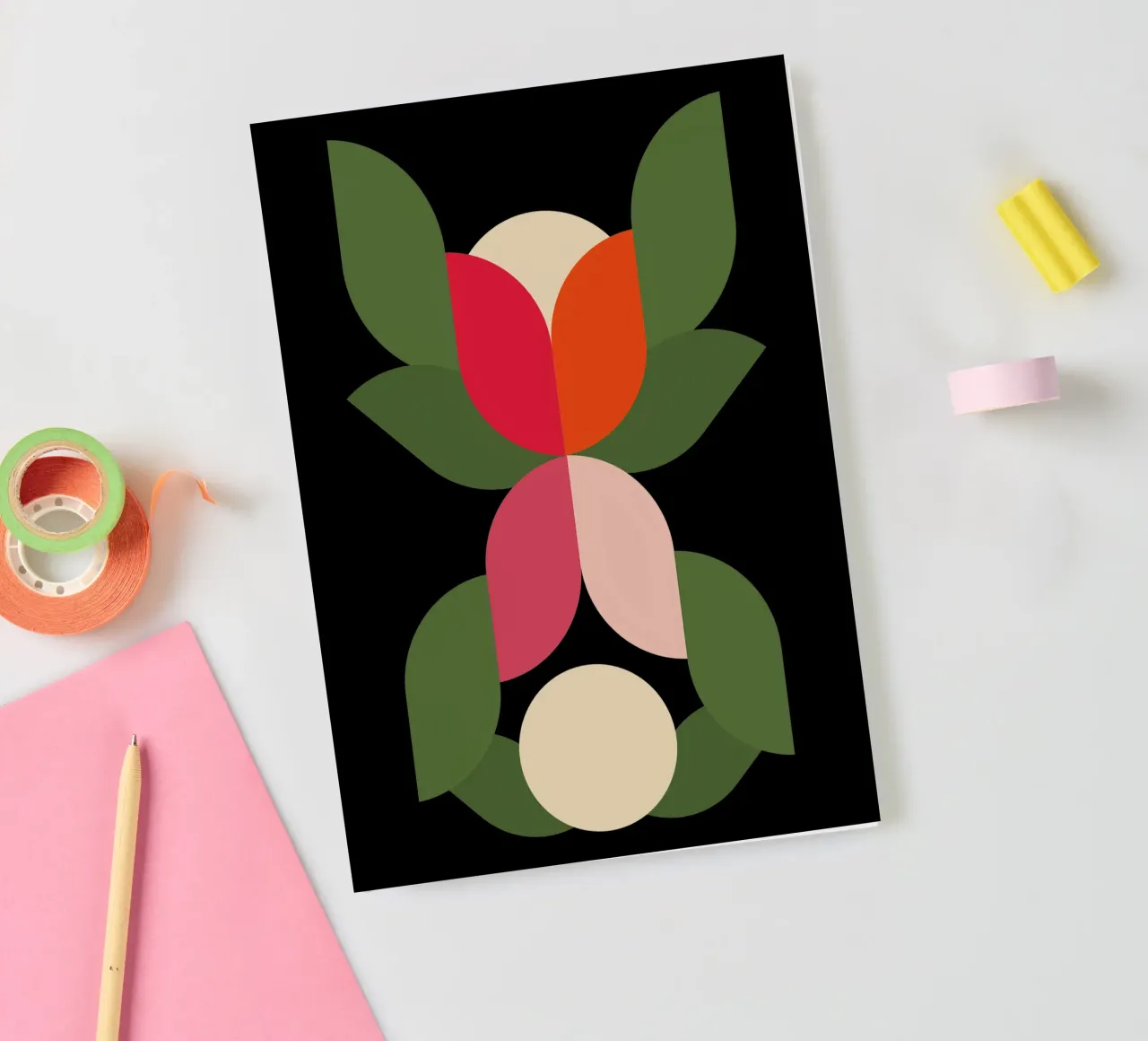 Eclipsed Petals Notizbuch von Dream Print Designs