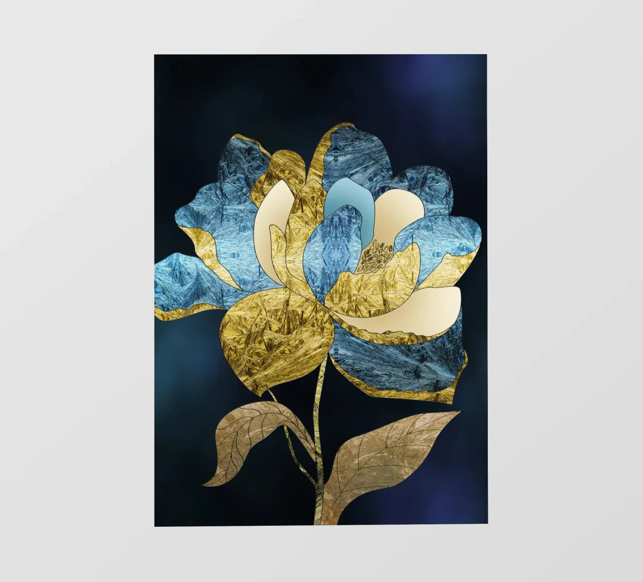 abstract surrealist flower pellicola backlit da vintageshop