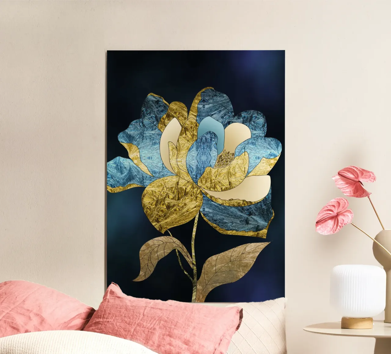 abstract surrealist flower carta hahnemühle da vintageshop