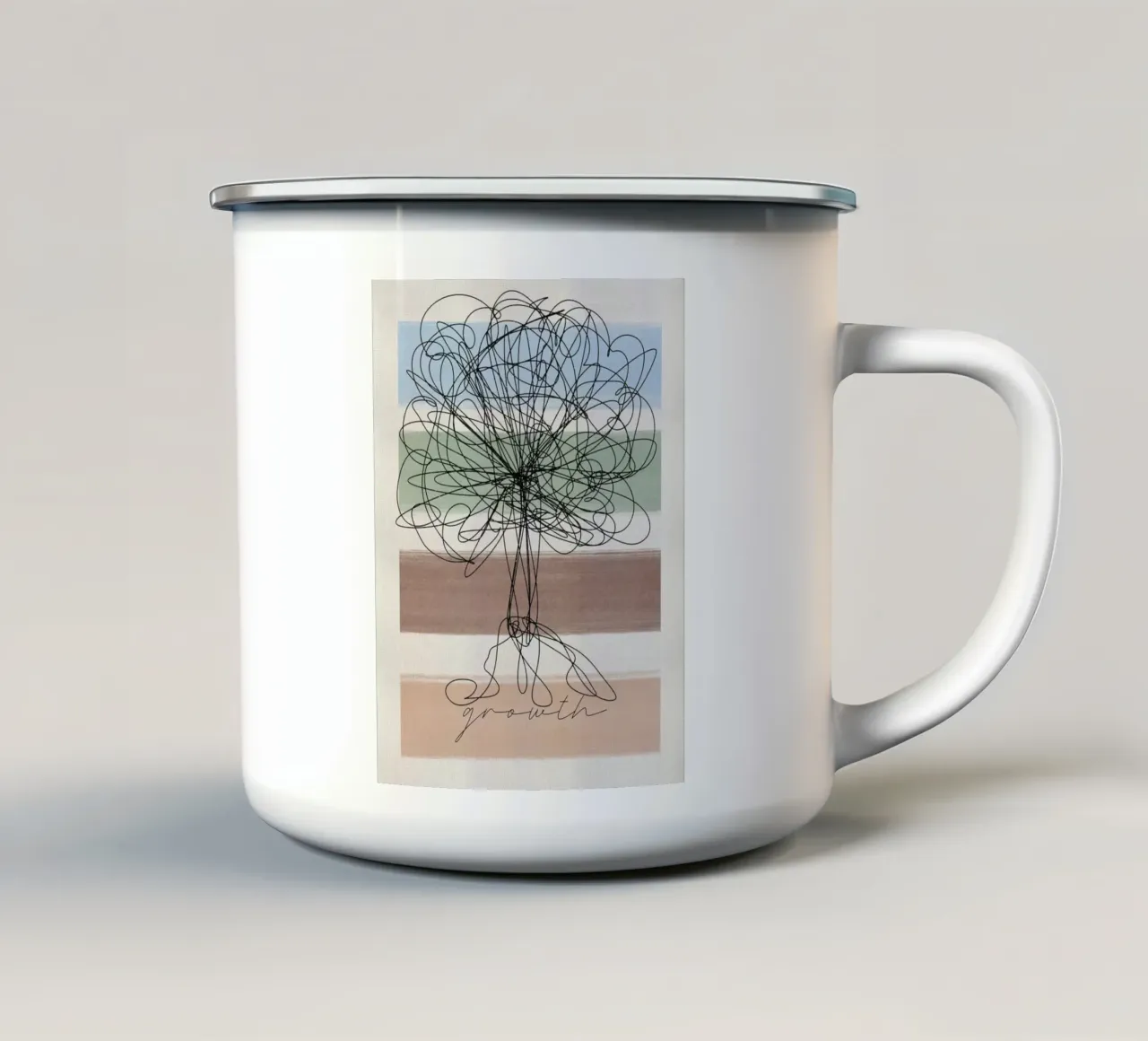 Growth I tazza in smalto da Viola