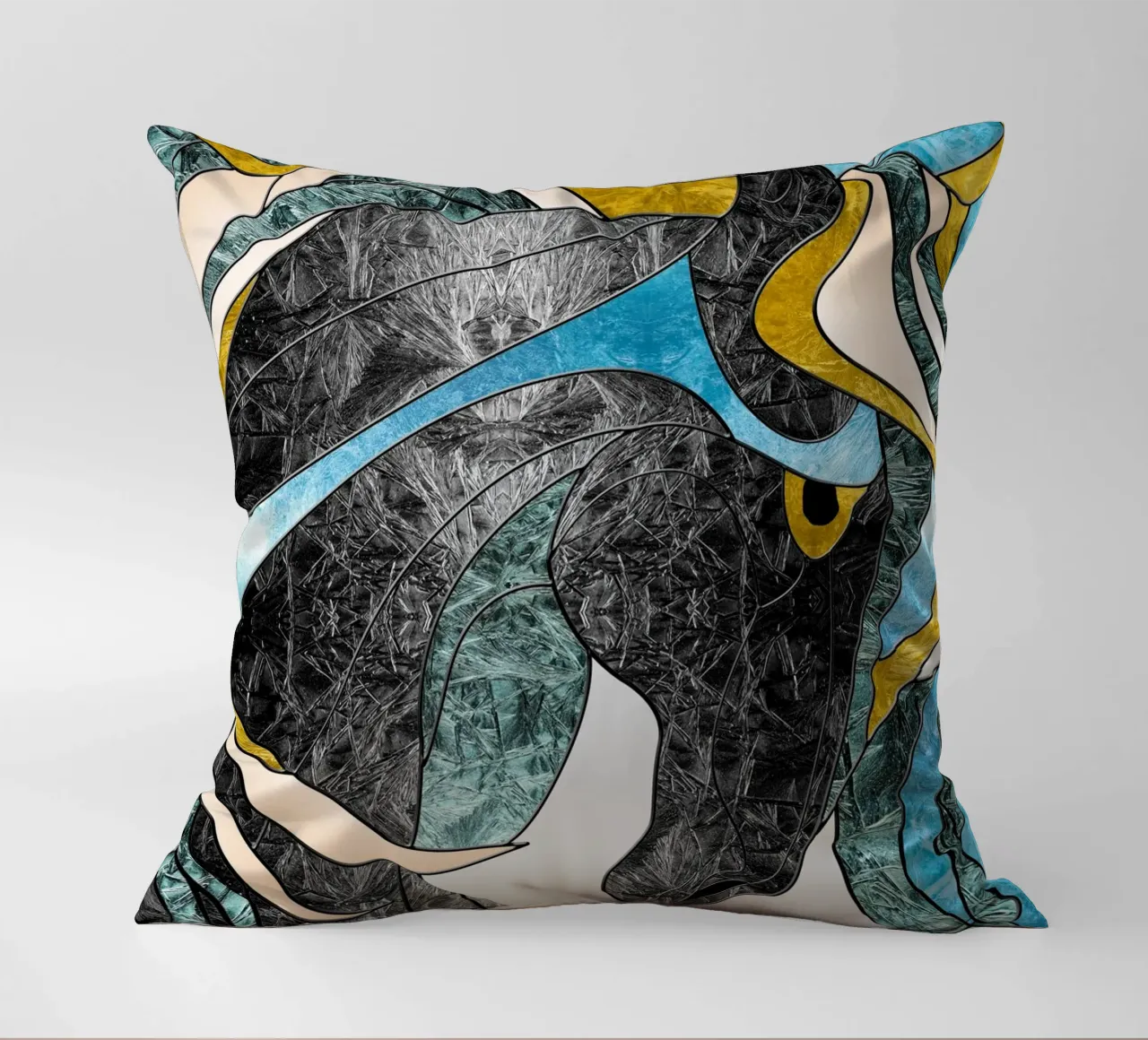abstract art horse cuscino da vintageshop