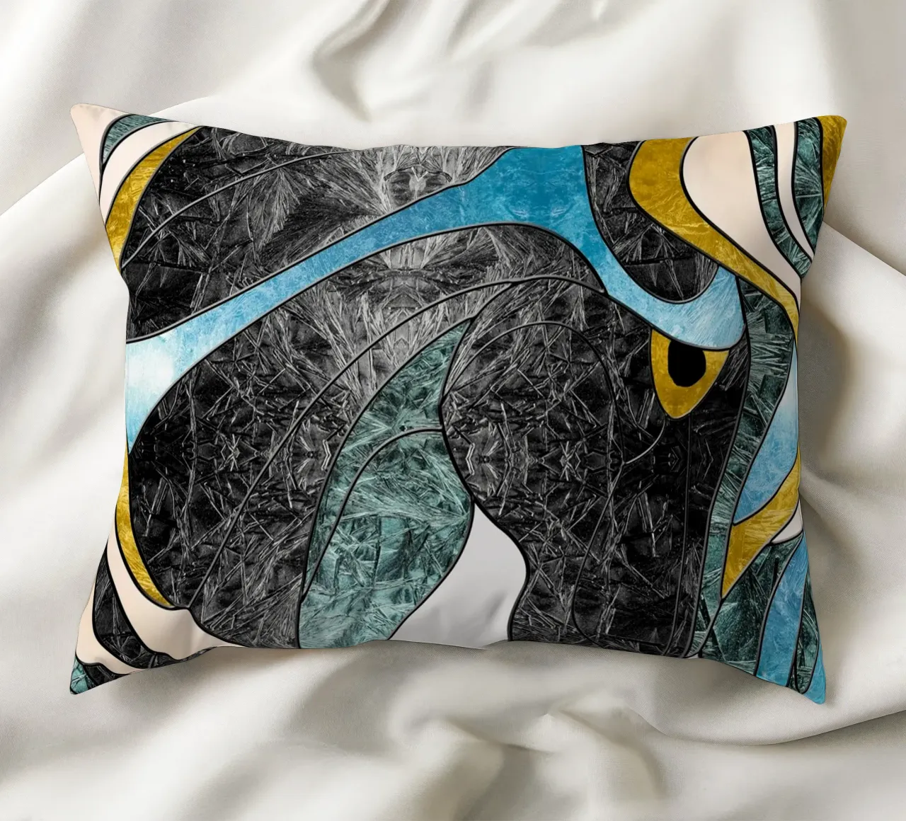 abstract art horse cuscino da vintageshop