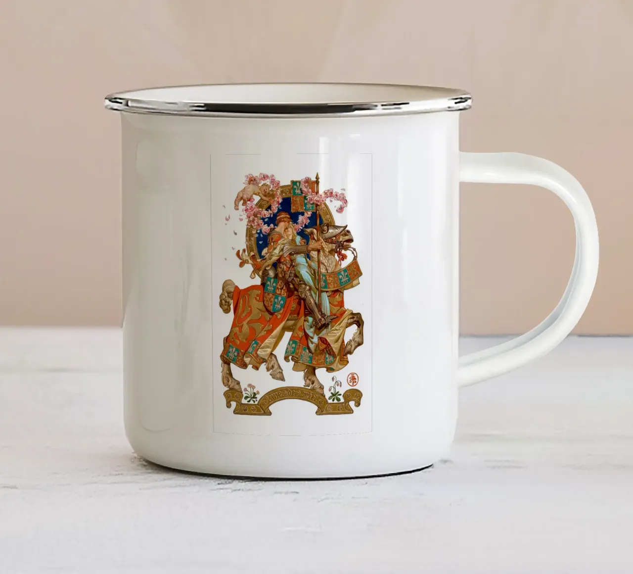 JCL 044 W tazza in smalto da JC Leyendecker