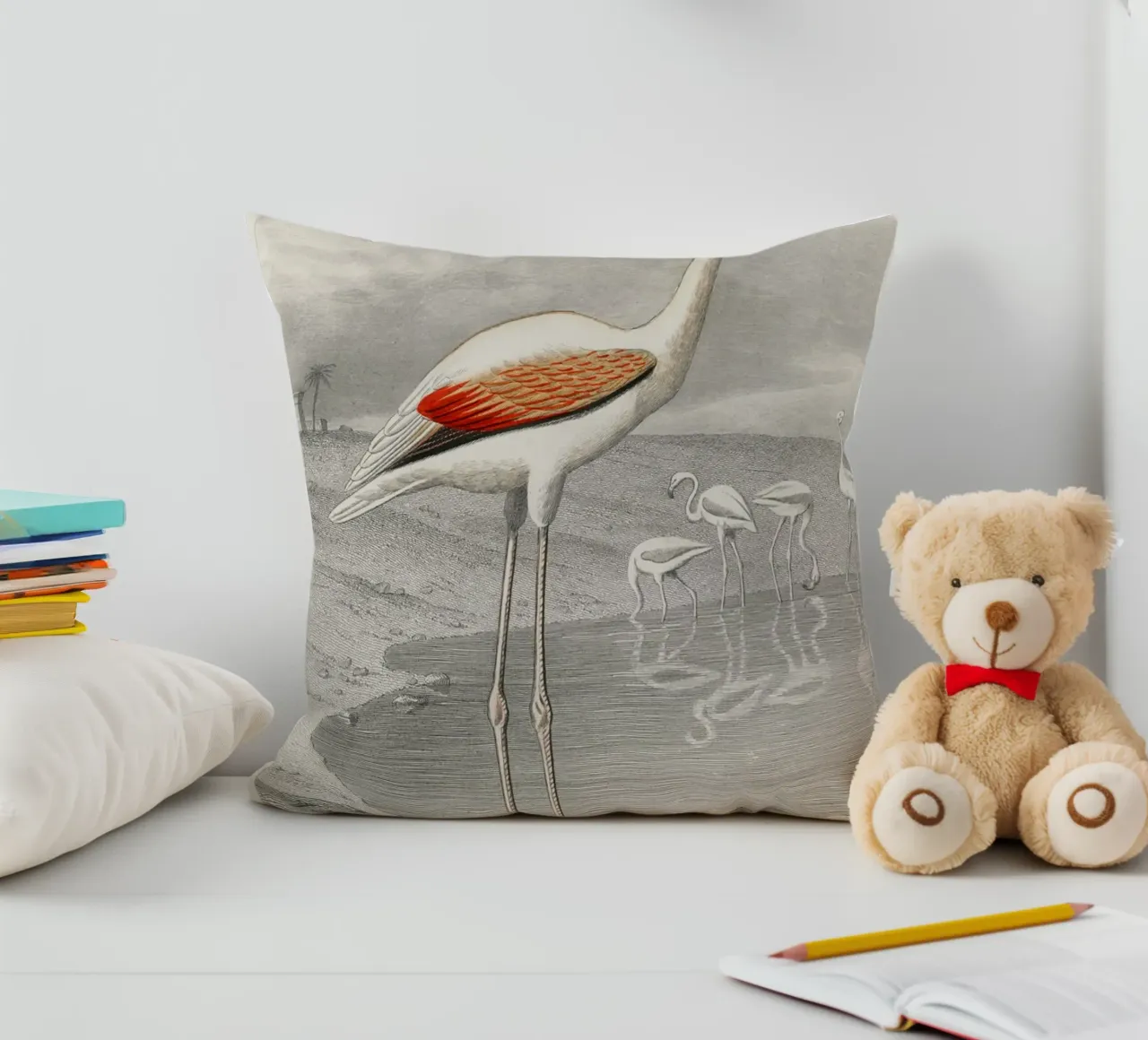 Le Flammant (Flamingo) cuscino da vintageshop