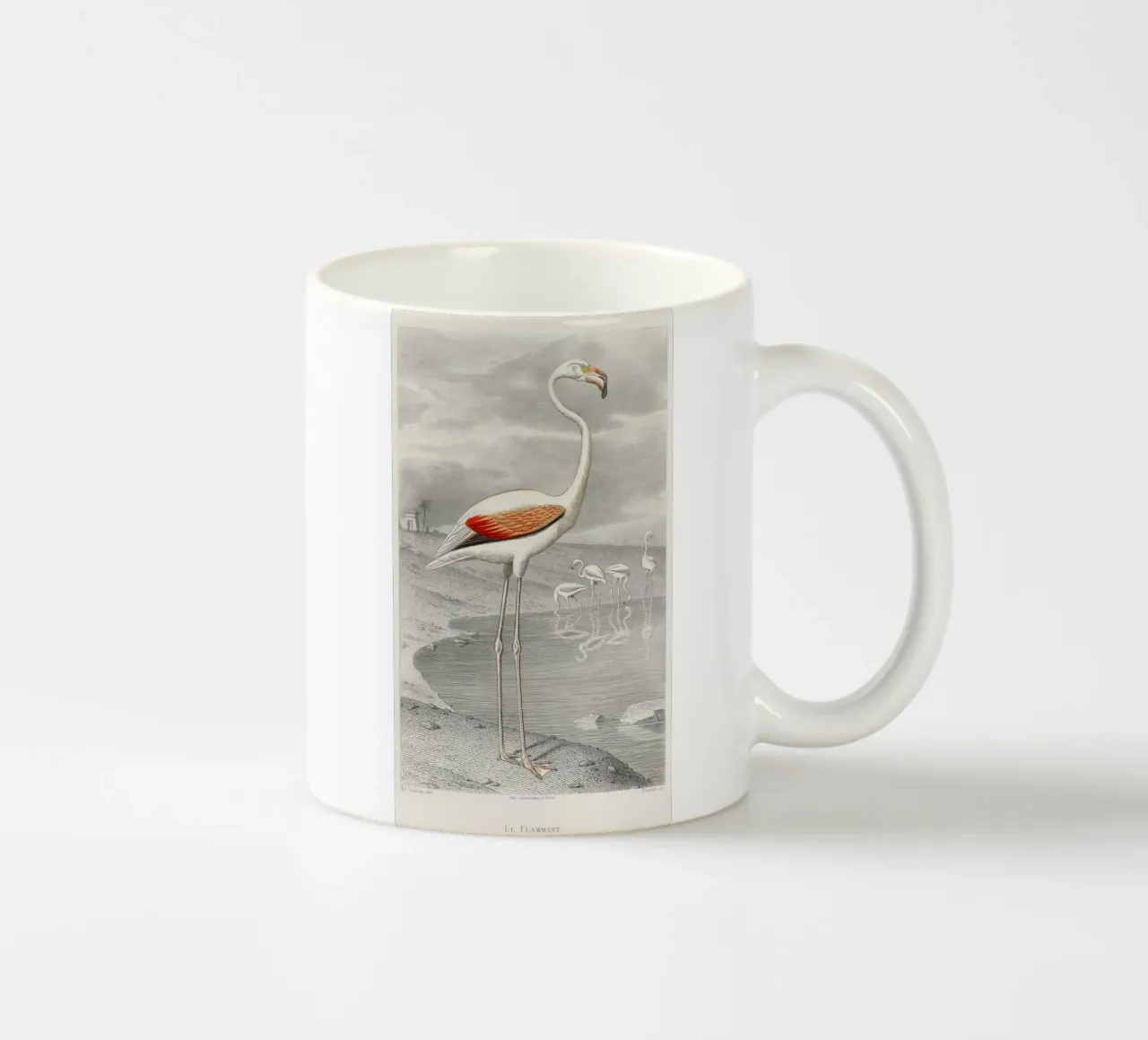 Le Flammant (Flamingo) tazza in ceramica da vintageshop