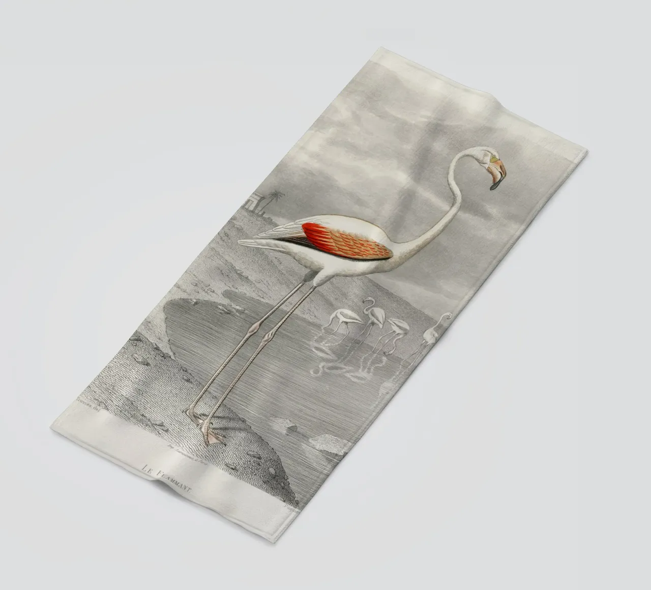 Le Flammant (Flamingo) telo mare da vintageshop