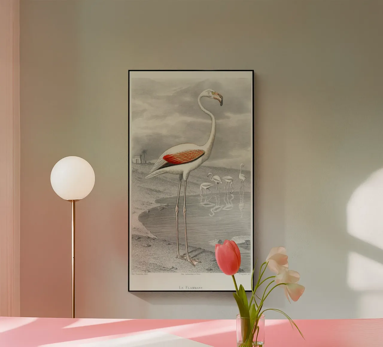 Le Flammant (Flamingo) plexiglass da vintageshop