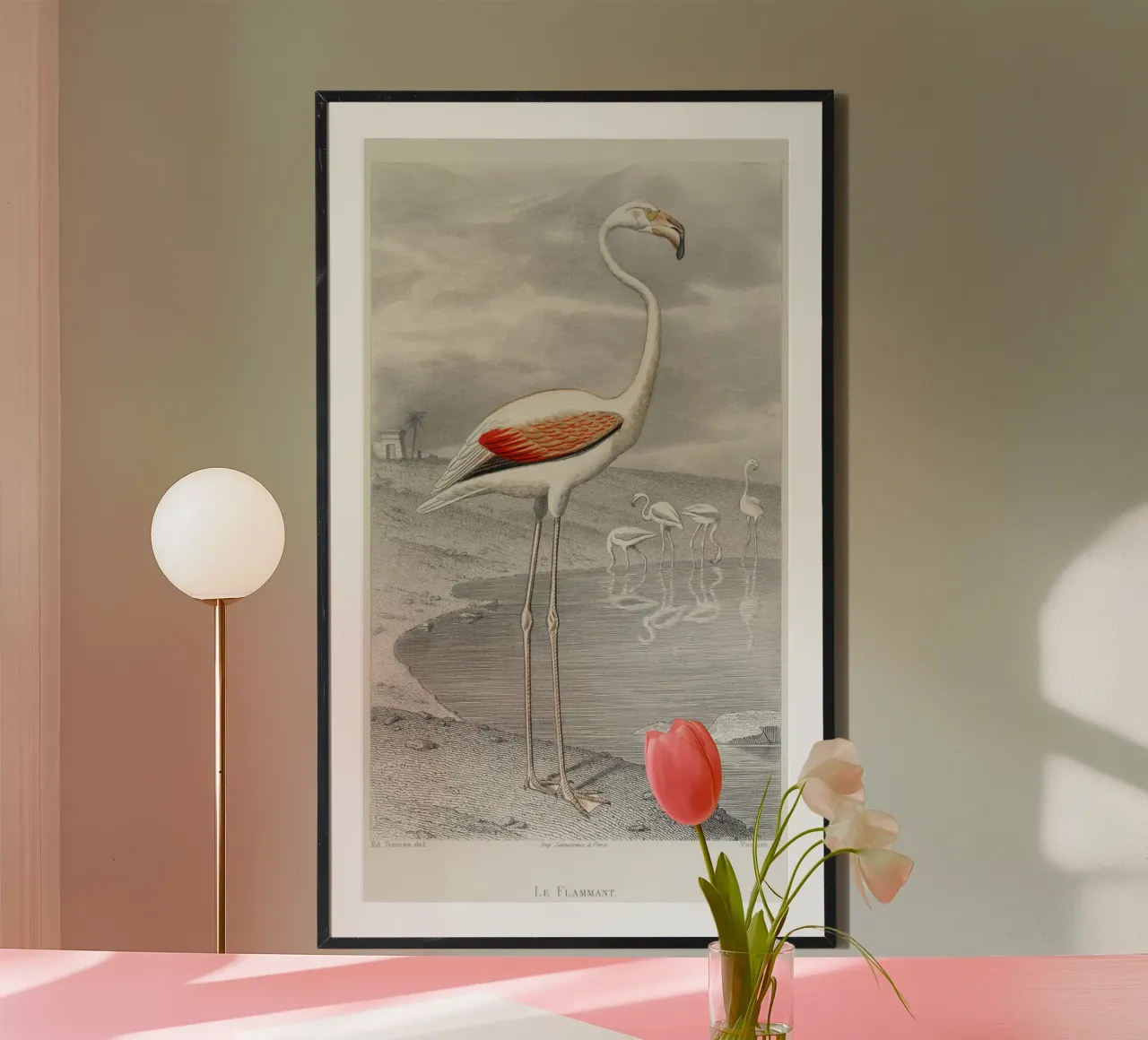 Le Flammant (Flamingo) poster da vintageshop