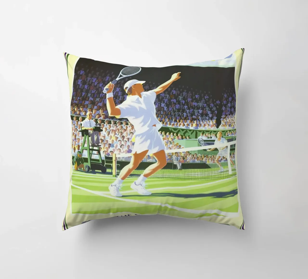 Poster dei Campionati di Wimbledon 2005 cuscino da aijanurmine