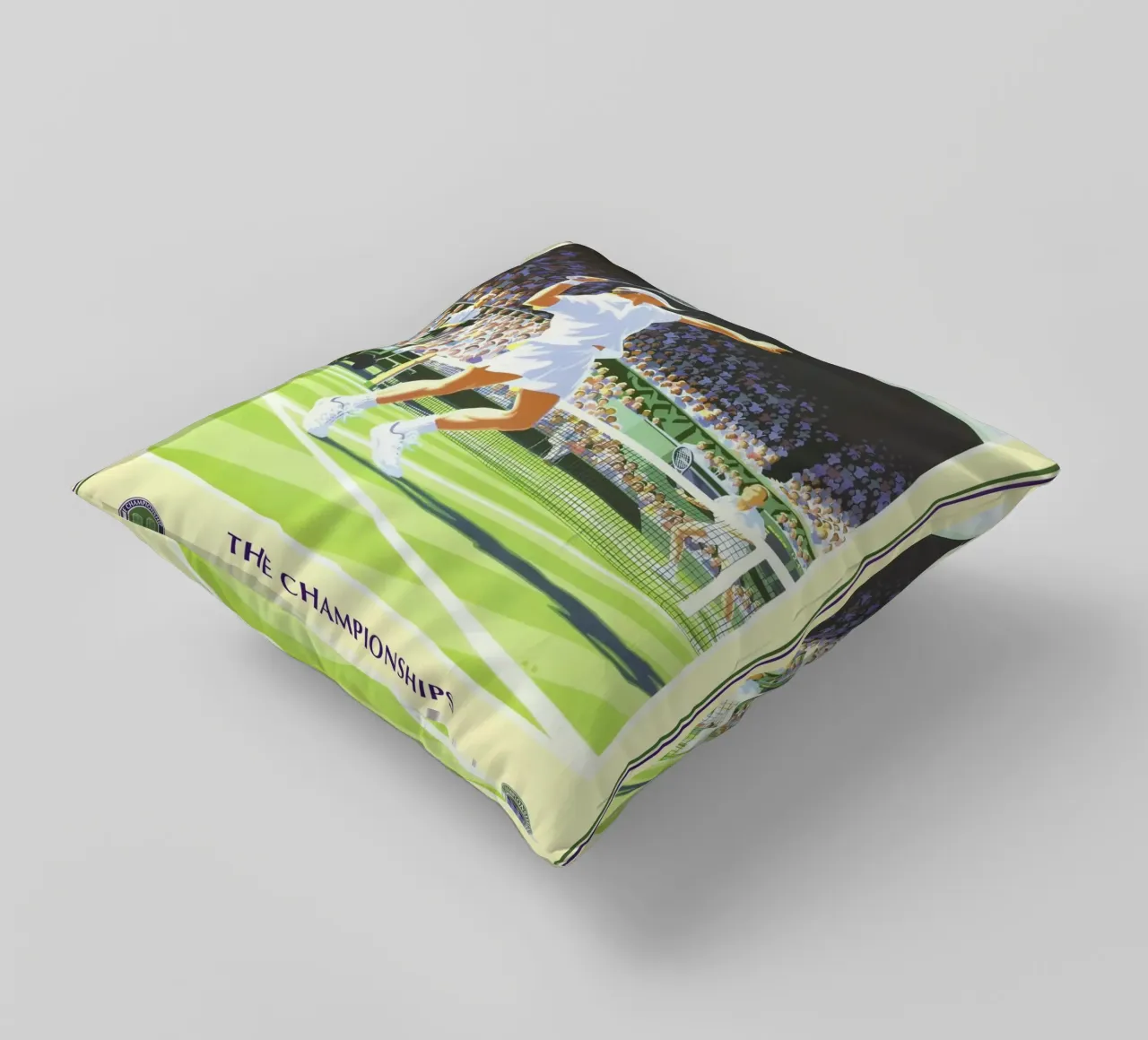 Poster dei Campionati di Wimbledon 2005 cuscino da aijanurmine