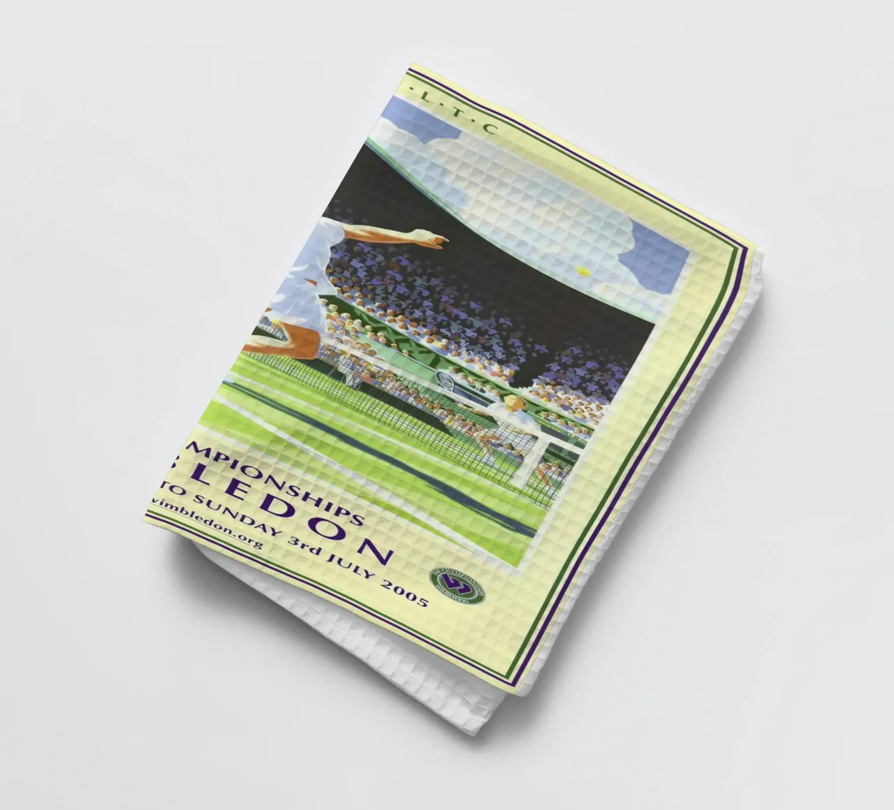 Poster dei Campionati di Wimbledon 2005 canovaccio da cucina da aijanurmine
