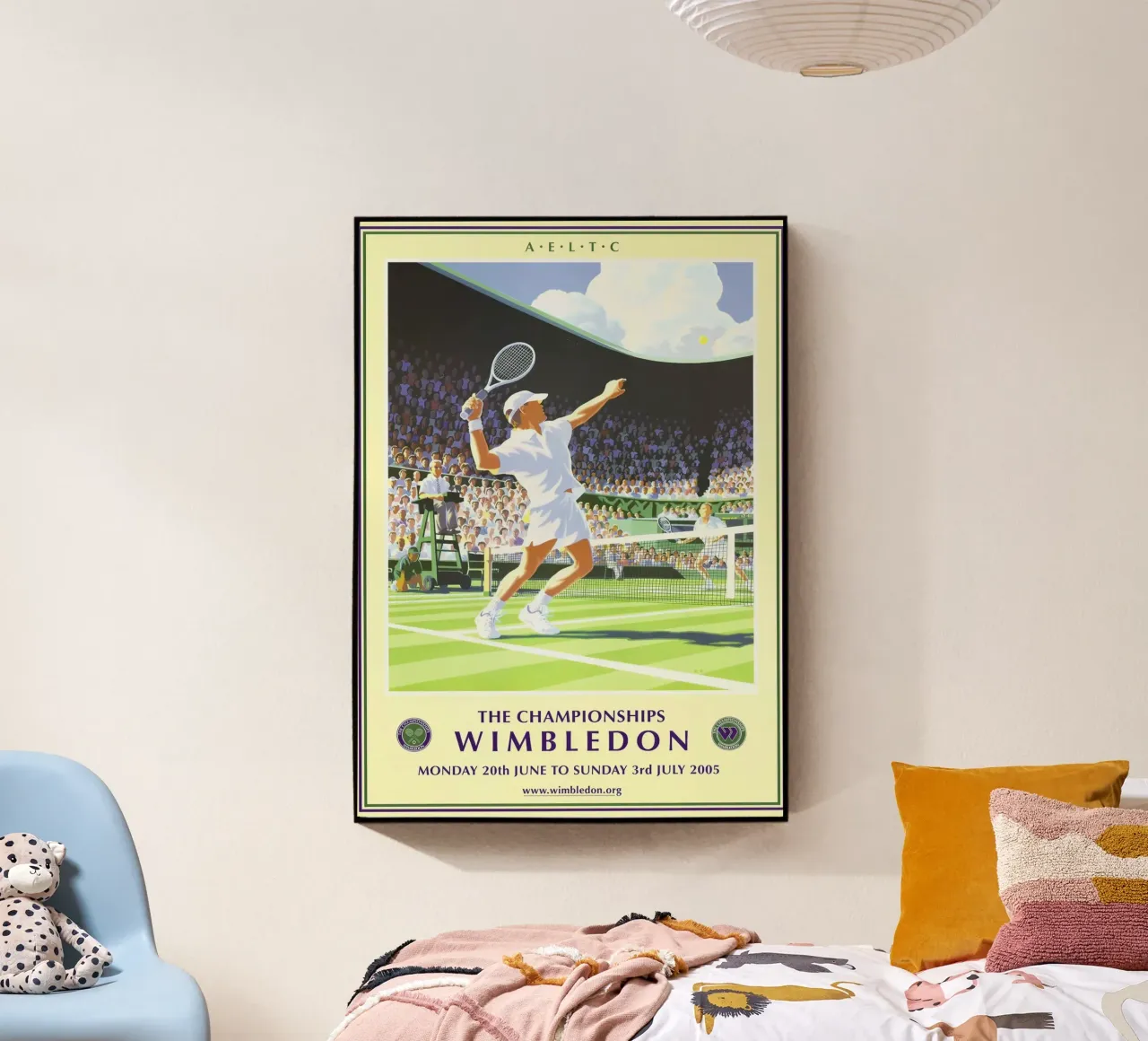 Poster dei Campionati di Wimbledon 2005 plexiglass da aijanurmine