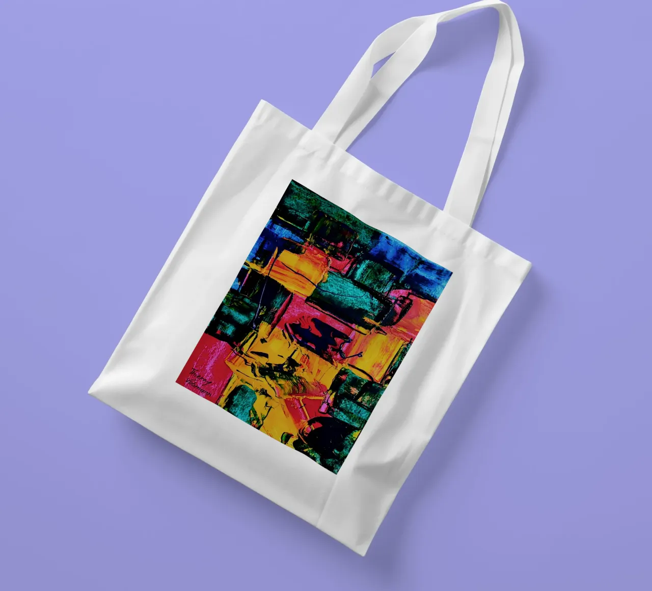 Inspired by Hans Hofmann 2 tote bag by Thierry Vobmann Abstract painting