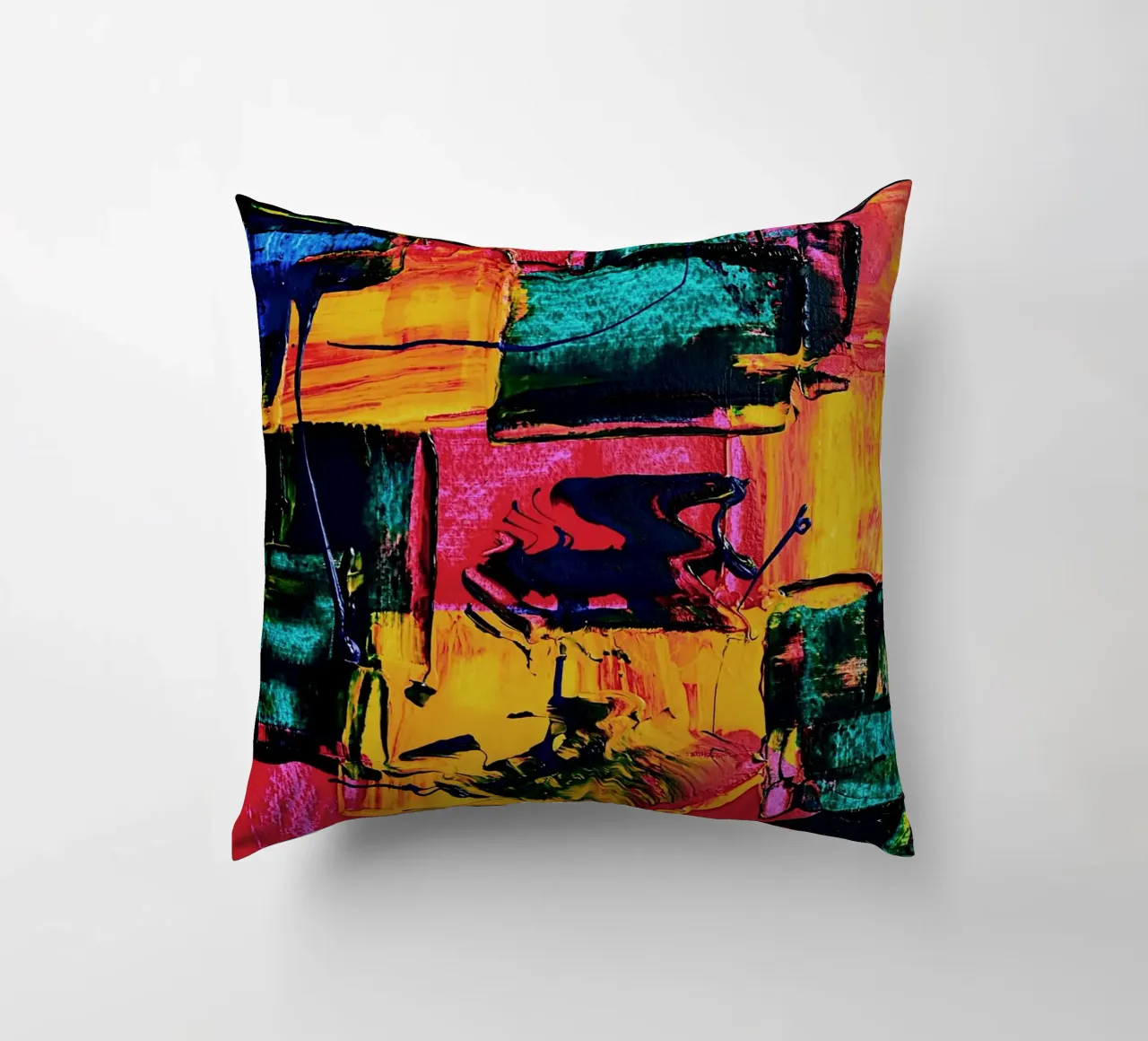 Inspired by Hans Hofmann 2 cuscino da Thierry Vobmann Abstract painting