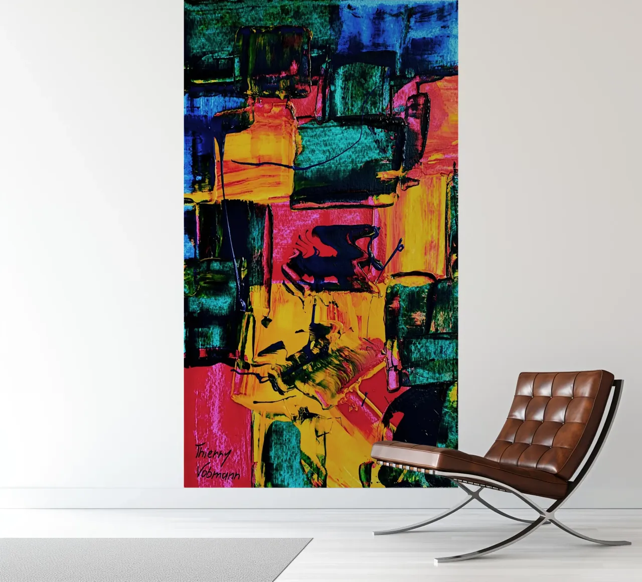 Inspired by Hans Hofmann 2 photo wallpaper by Thierry Vobmann Abstract painting