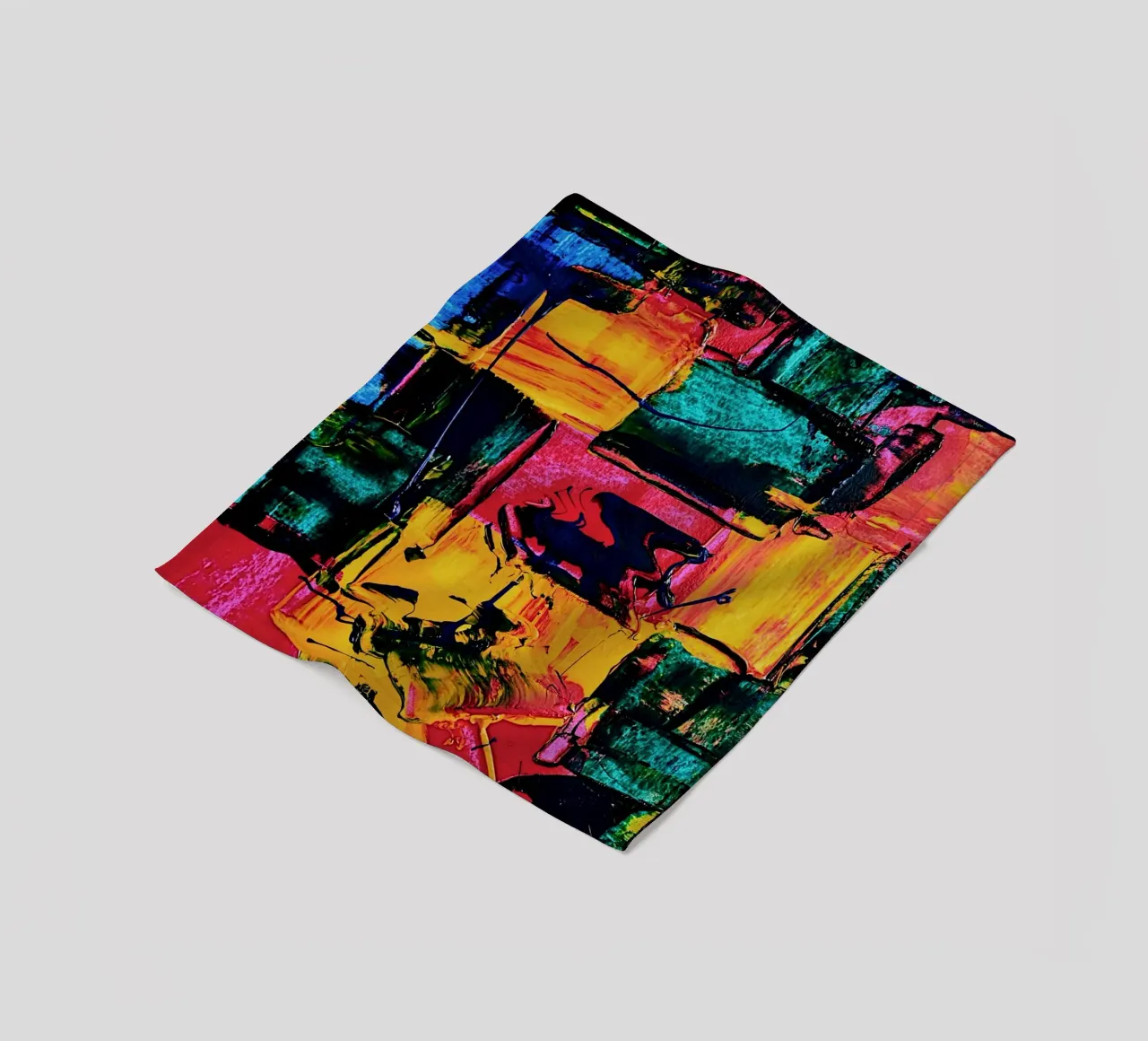 Inspired by Hans Hofmann 2 coperta in pile da Thierry Vobmann Abstract painting
