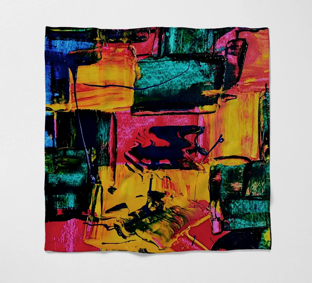 Inspired by Hans Hofmann 2 coperta in pile da Thierry Vobmann Abstract painting