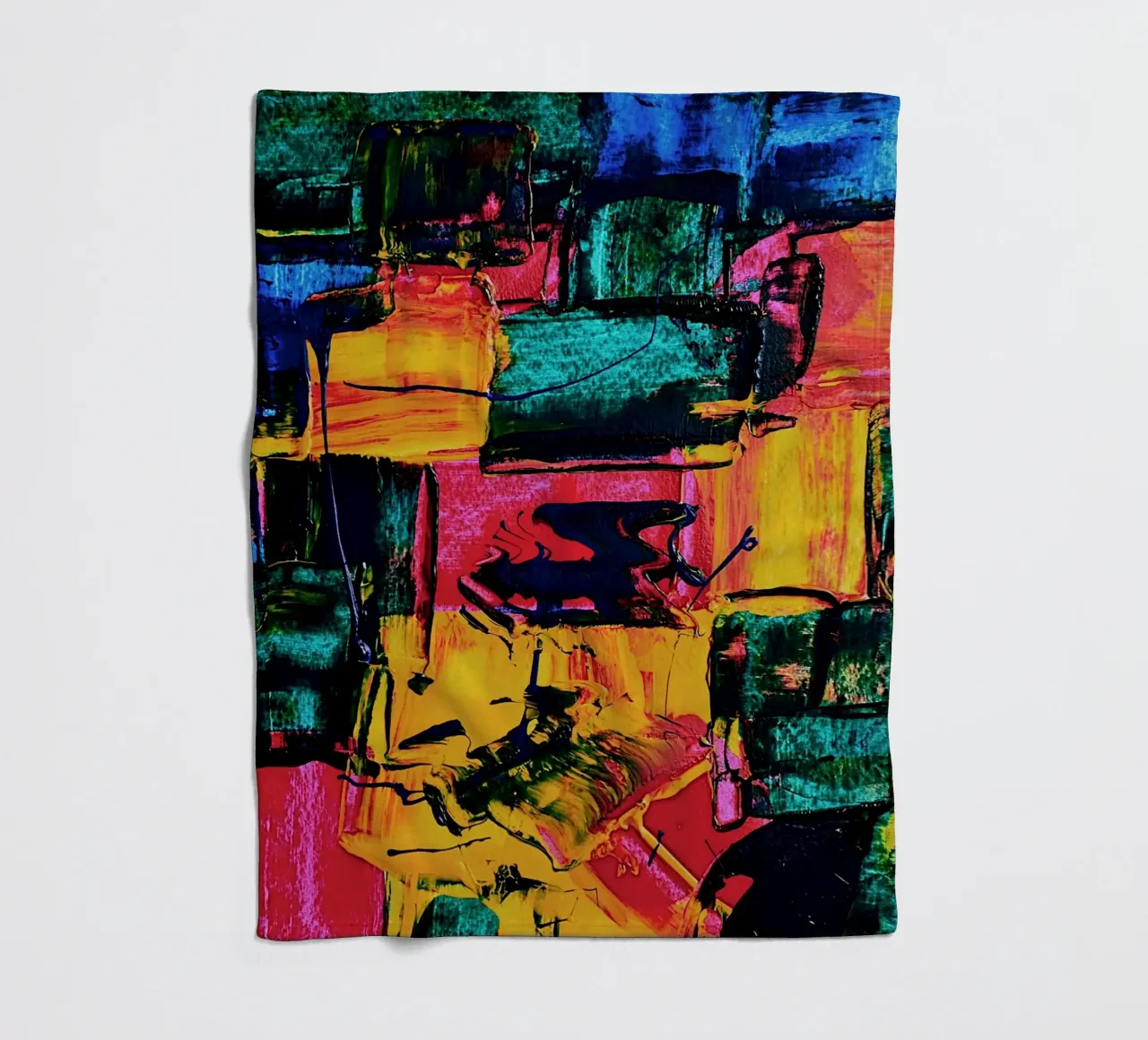 Inspired by Hans Hofmann 2 coperta in pile da Thierry Vobmann Abstract painting