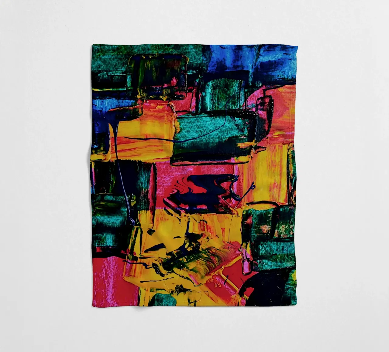 Inspired by Hans Hofmann 2 coperta in pile da Thierry Vobmann Abstract painting