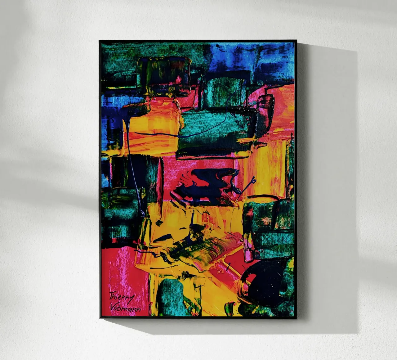 Inspired by Hans Hofmann 2 plexiglass da Thierry Vobmann Abstract painting