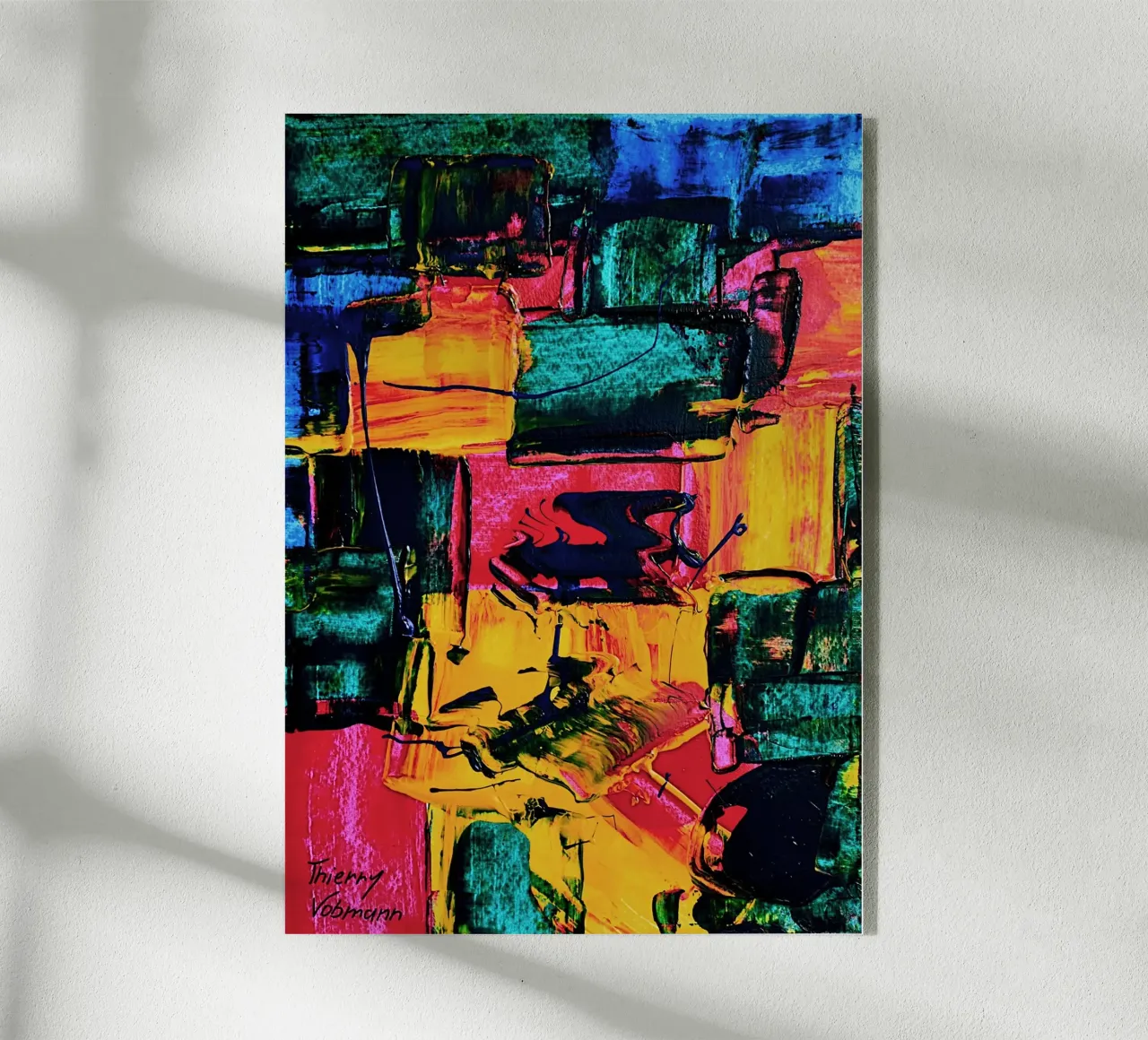 Inspired by Hans Hofmann 2 plexiglass da Thierry Vobmann Abstract painting