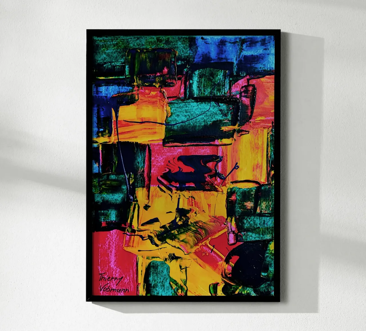 Inspired by Hans Hofmann 2 carta hahnemühle da Thierry Vobmann Abstract painting