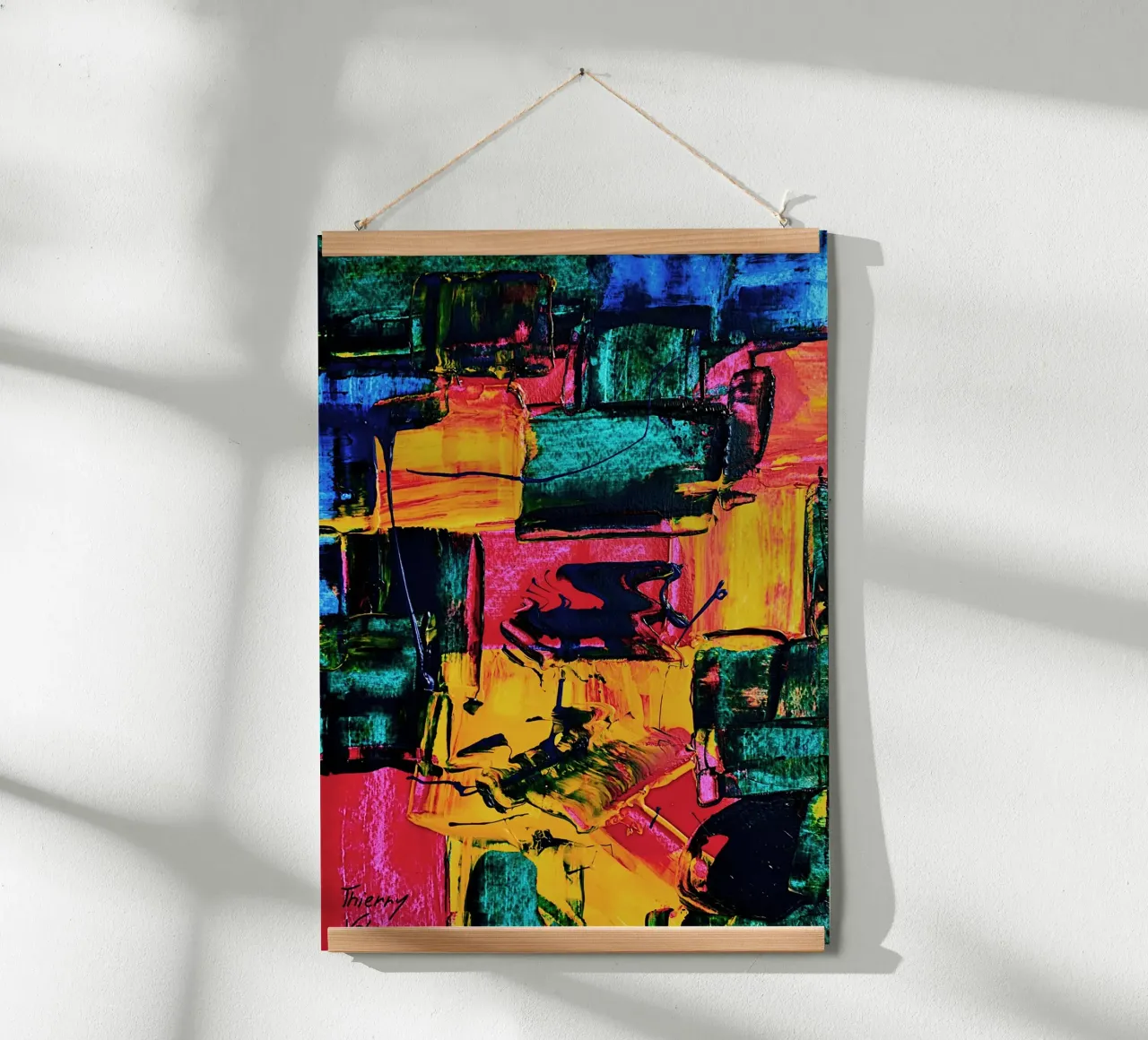 Inspired by Hans Hofmann 2 carta hahnemühle da Thierry Vobmann Abstract painting