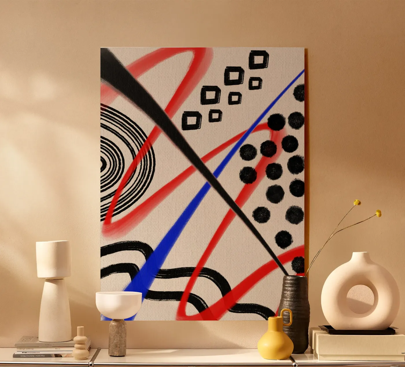 Chaos acryl van Viola