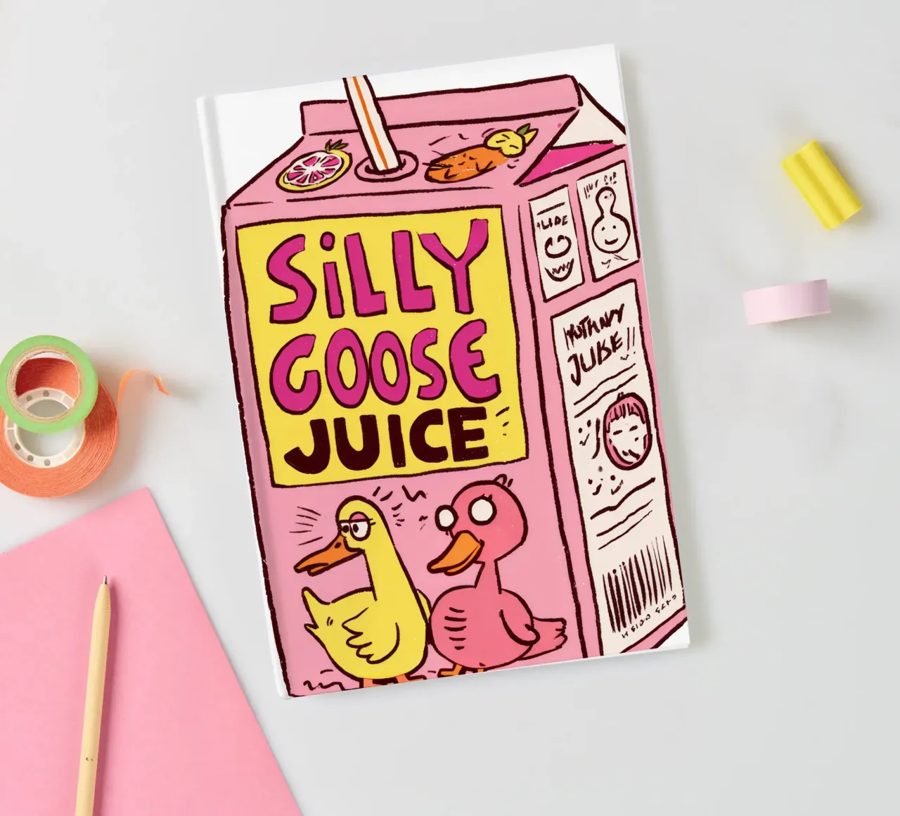 Silly Goose Juice notebook by erdengut