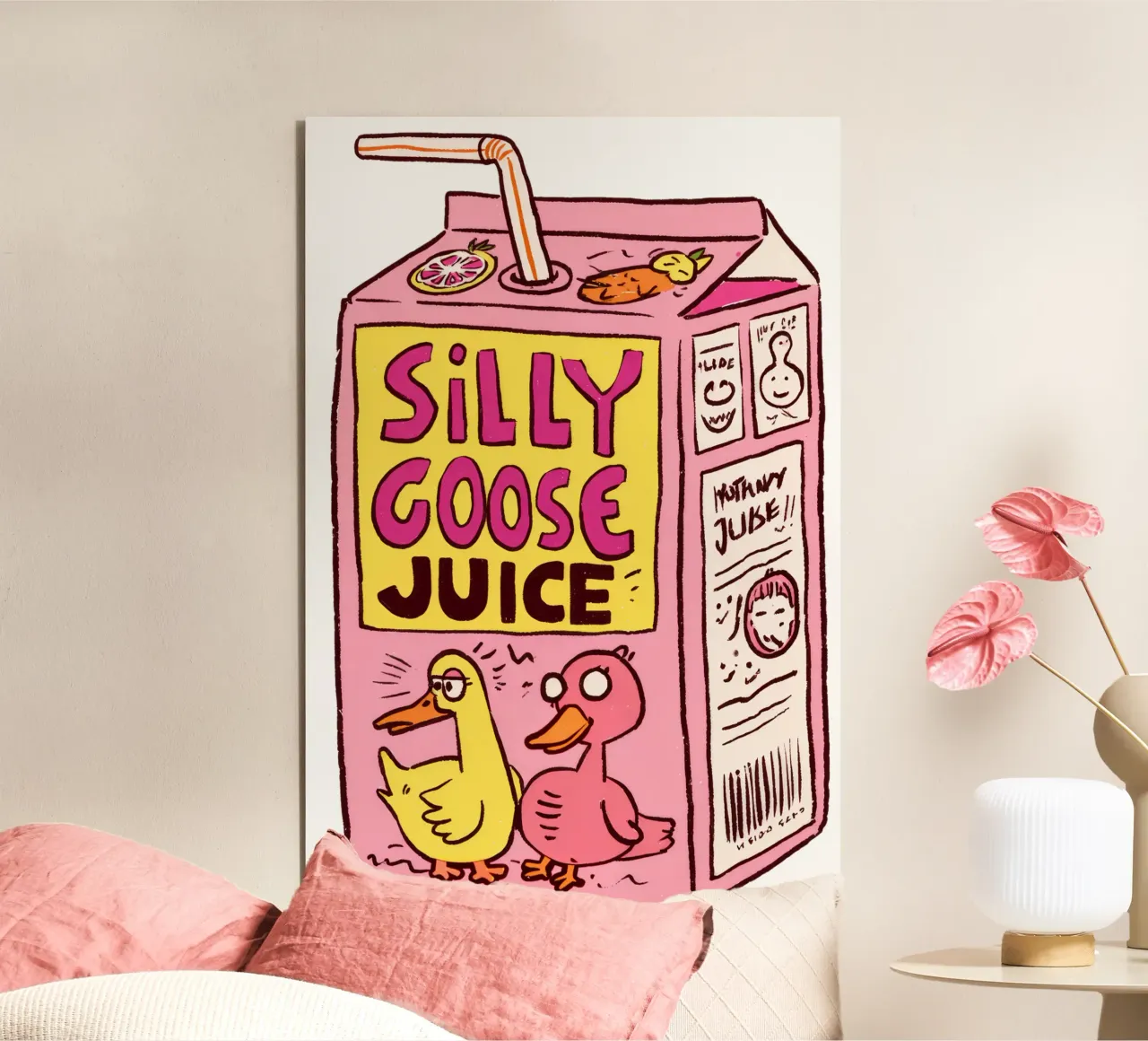 Silly Goose Juice alluminio dibond da erdengut