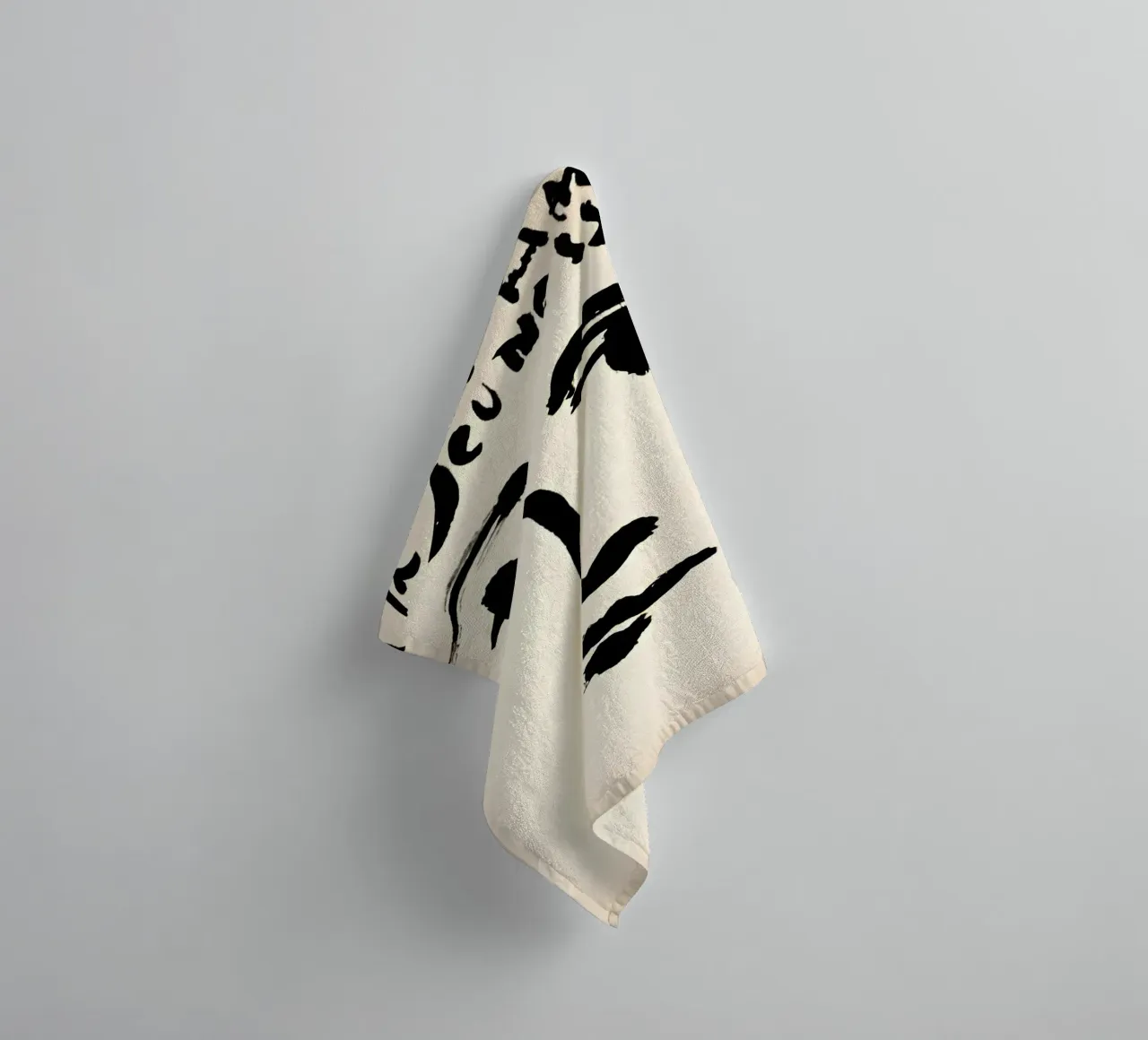 Picasso A la Jeunesse Schwarz Weiß Minimalist Kunstdruck Handtuch von homdeco