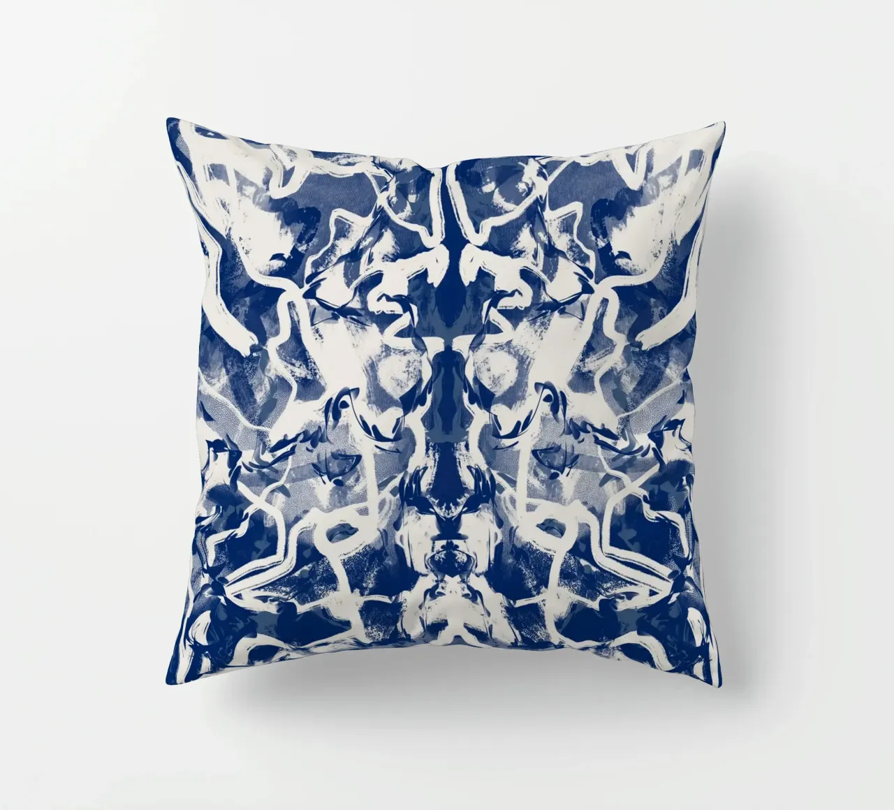 Cina blu rorschach 04 cuscino da Little Dean