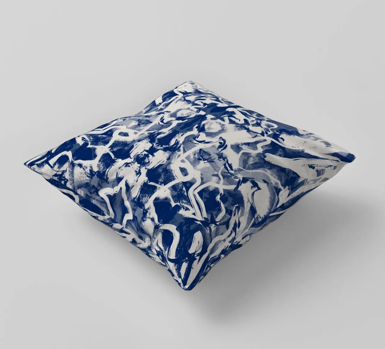 Cina blu rorschach 04 cuscino da Little Dean