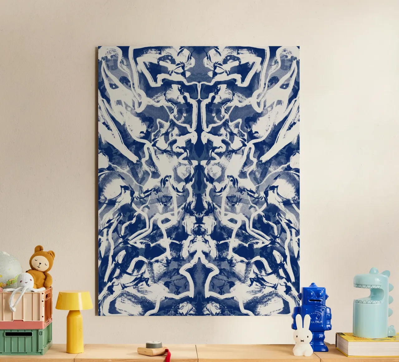 Cina blu rorschach 04 alluminio dibond da Little Dean